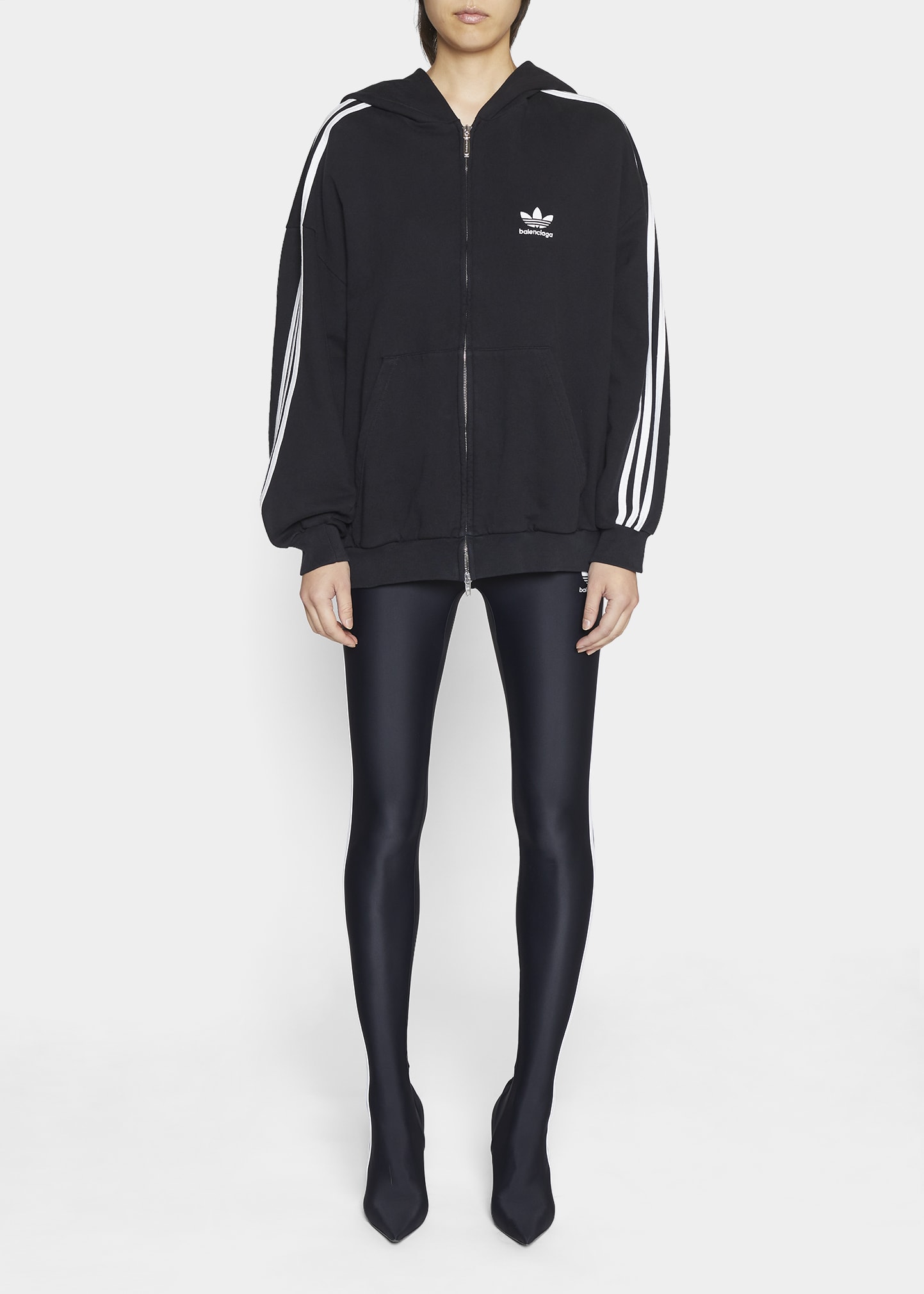 トップス balenciaga adidas zip-up hoodie XL BALENCIAGA ADIDAS ZIP UP HOODIE – fashioncage