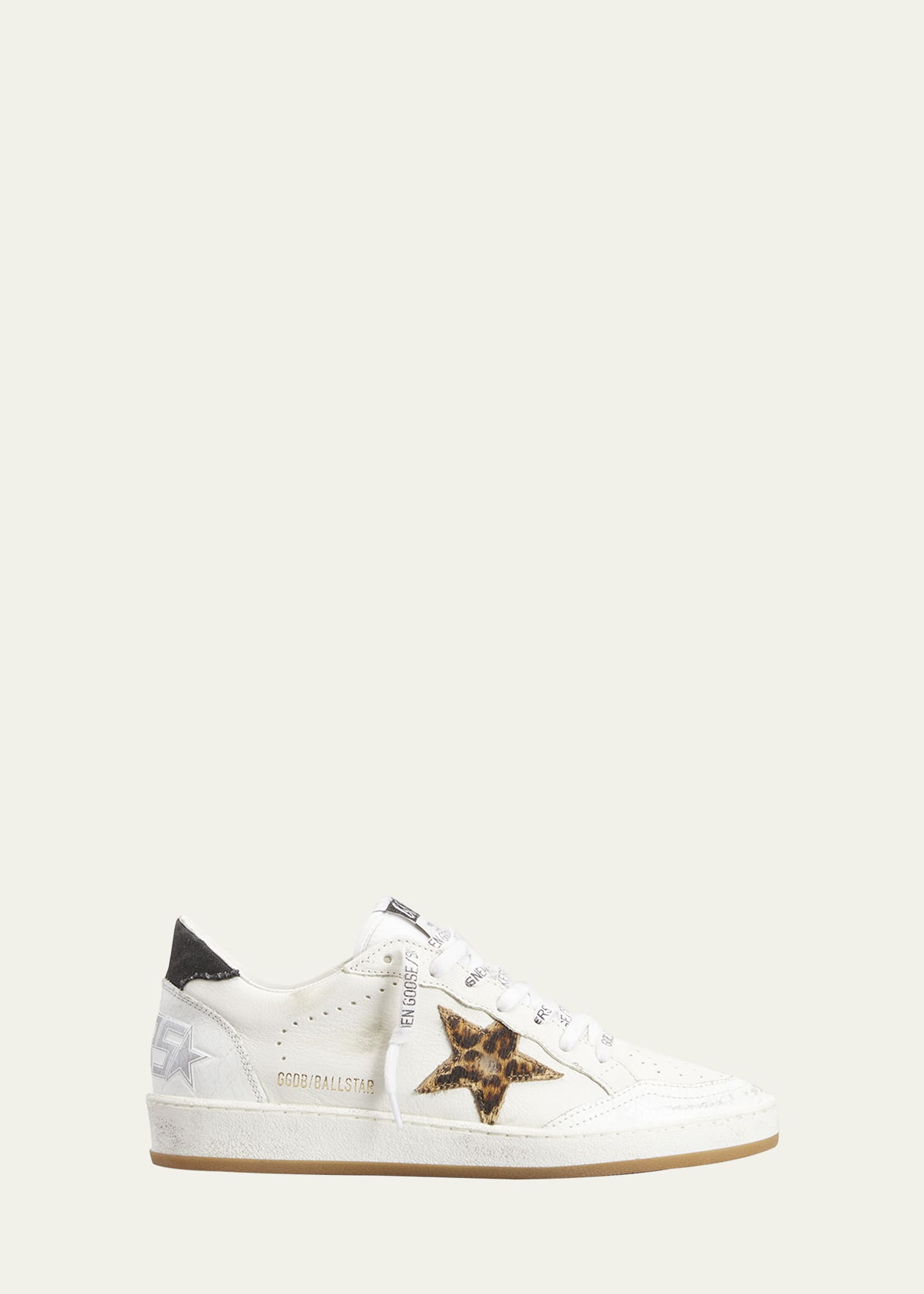 Golden Goose Ball Star Leopard Leather Sneakers - Bergdorf