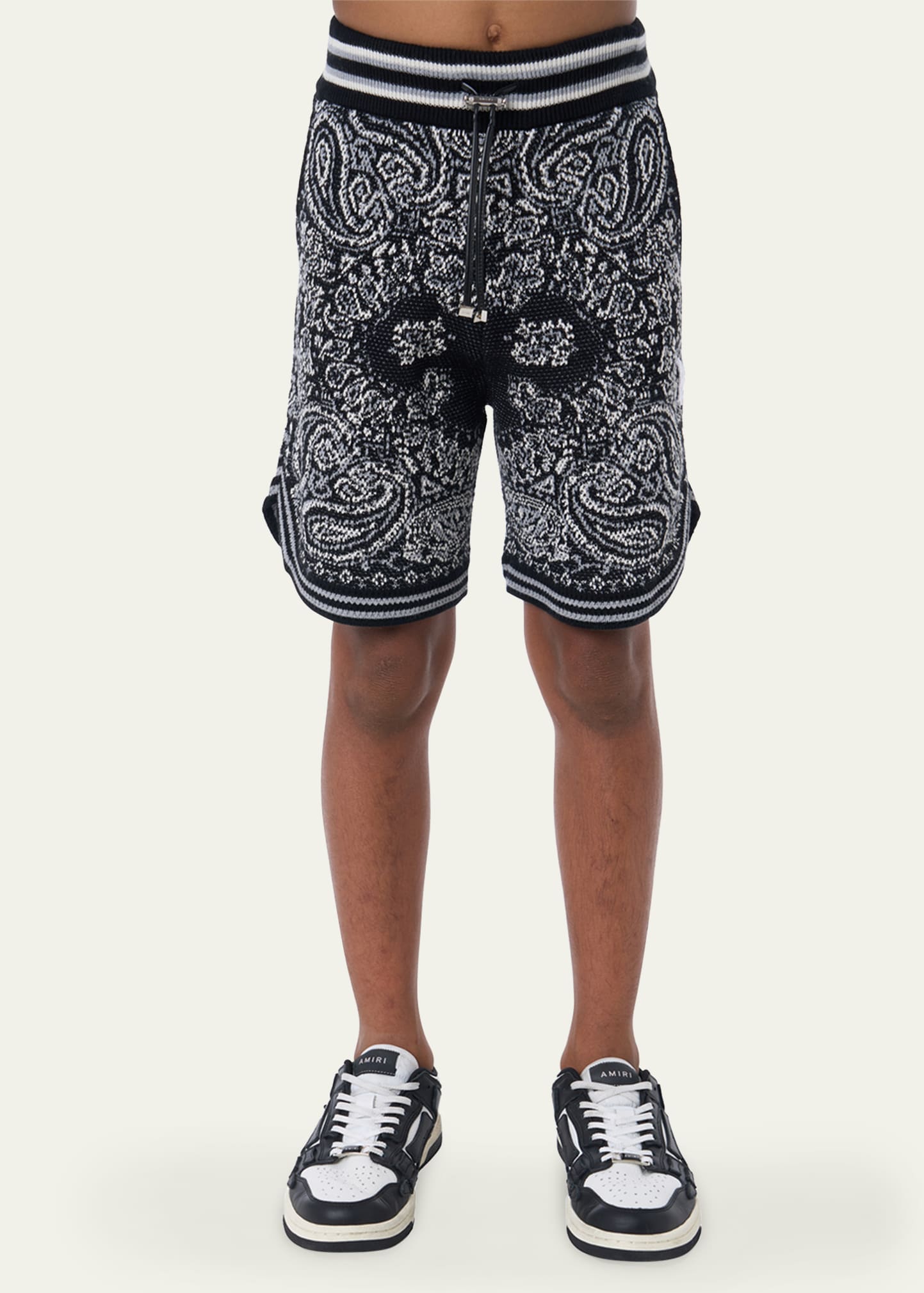 AMIRI Kids Blue Bandana Shorts