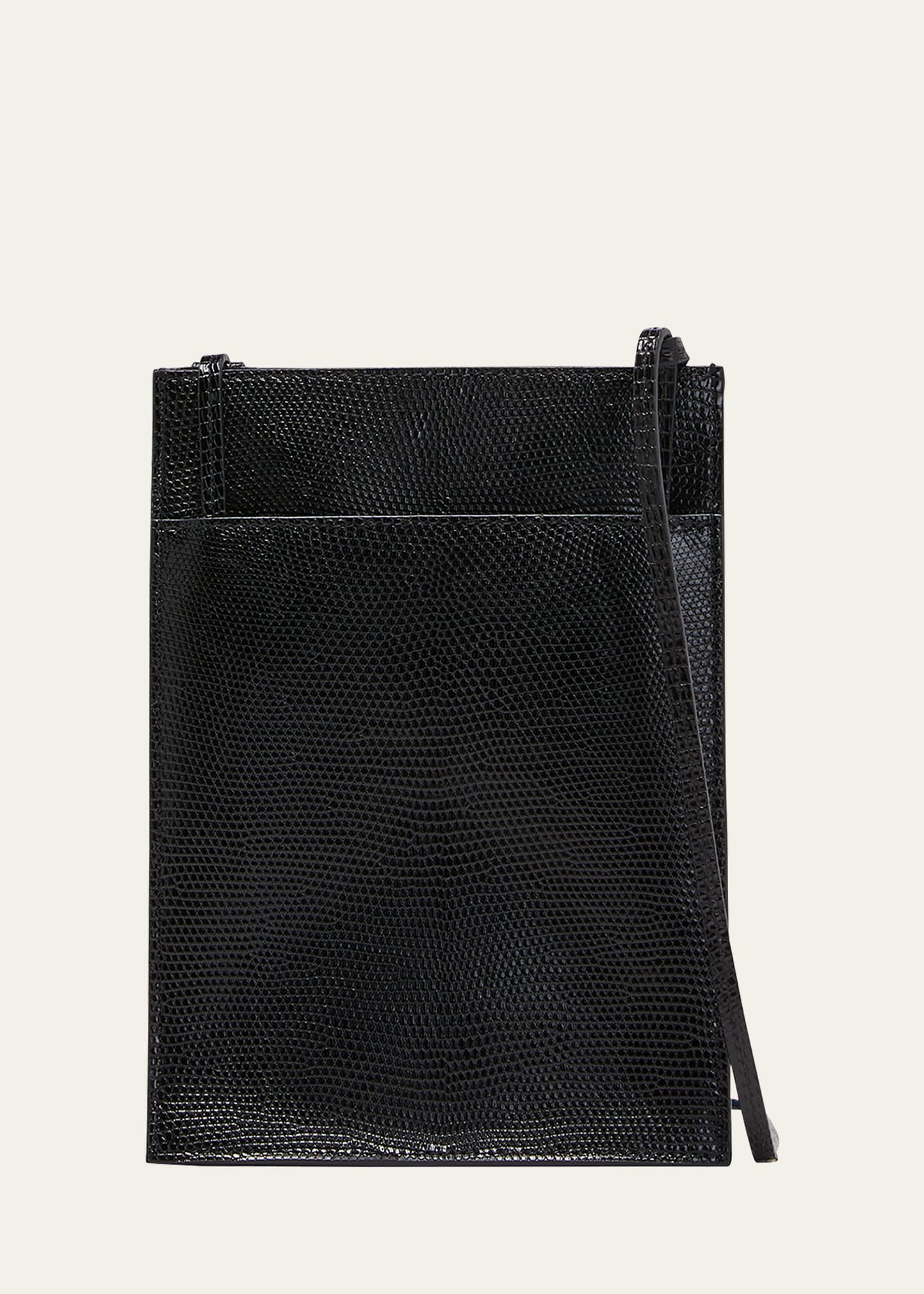 THE ROW Debee Phone Shoulder Bag in Lizard and Leather Bergdorf