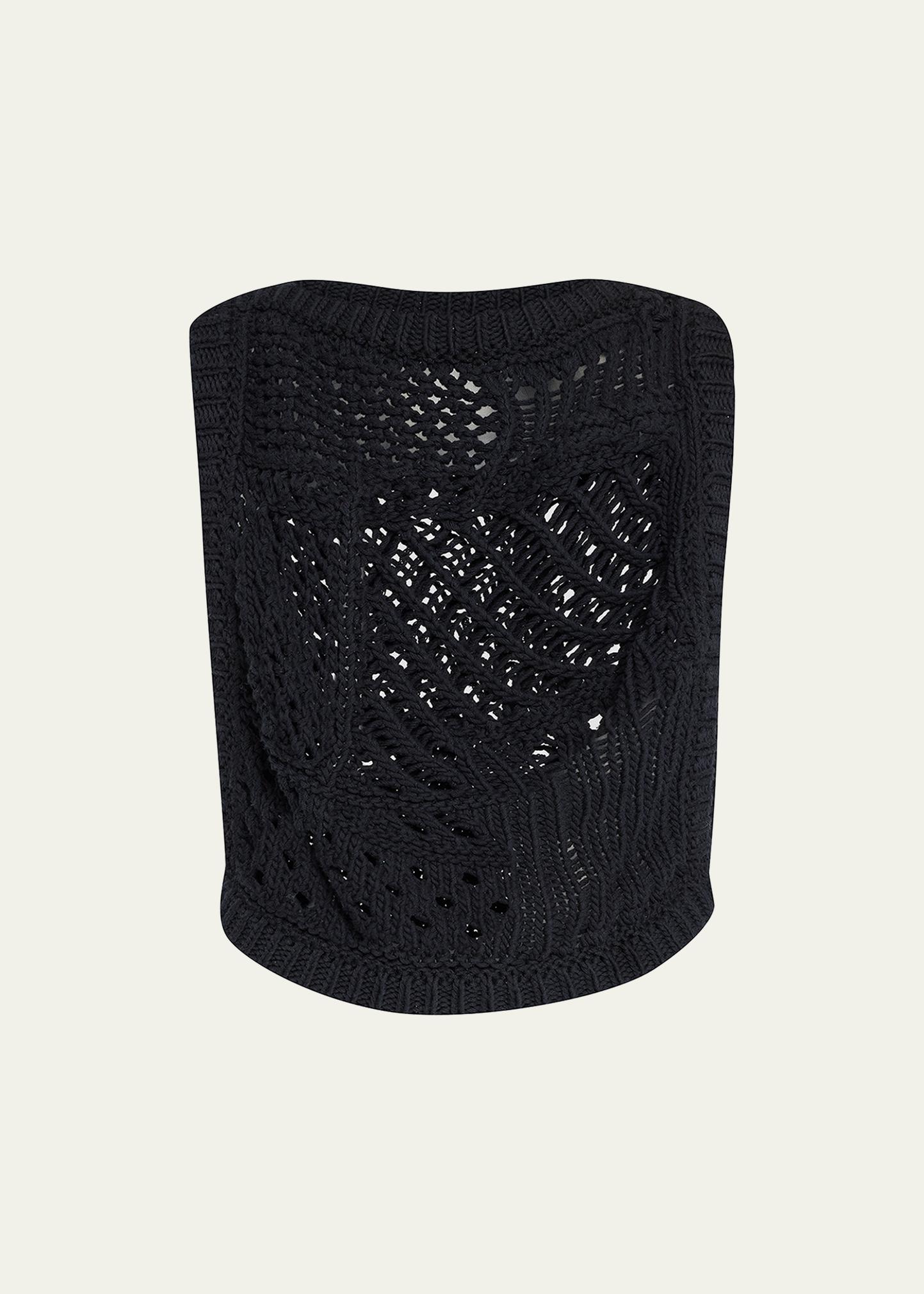 Bassike Cotton-Hemp Crochet Knit Vest Top - Bergdorf Goodman