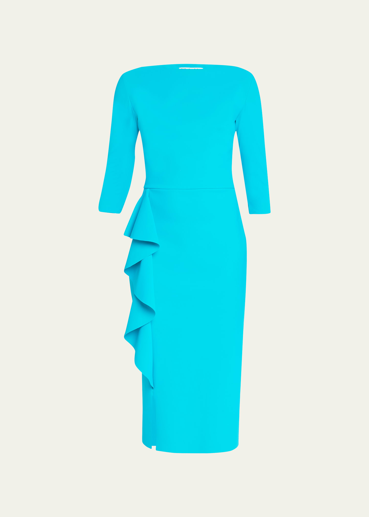 Chiara Boni La Petite Robe Muhe 3/4-Sleeve Ruffle Midi Dress - Bergdorf  Goodman