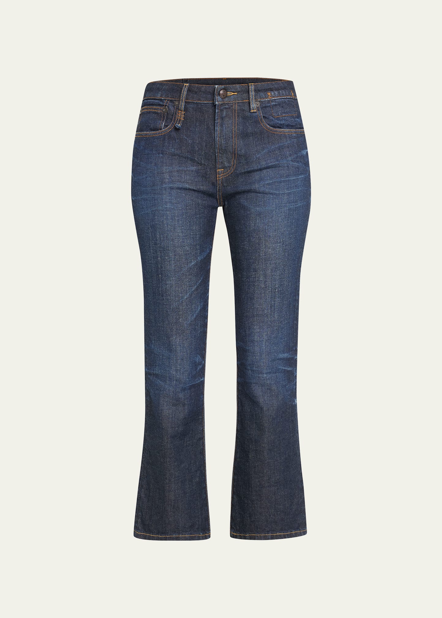 R13 Mid Rise Straight Kick Ankle Jeans Bergdorf Goodman