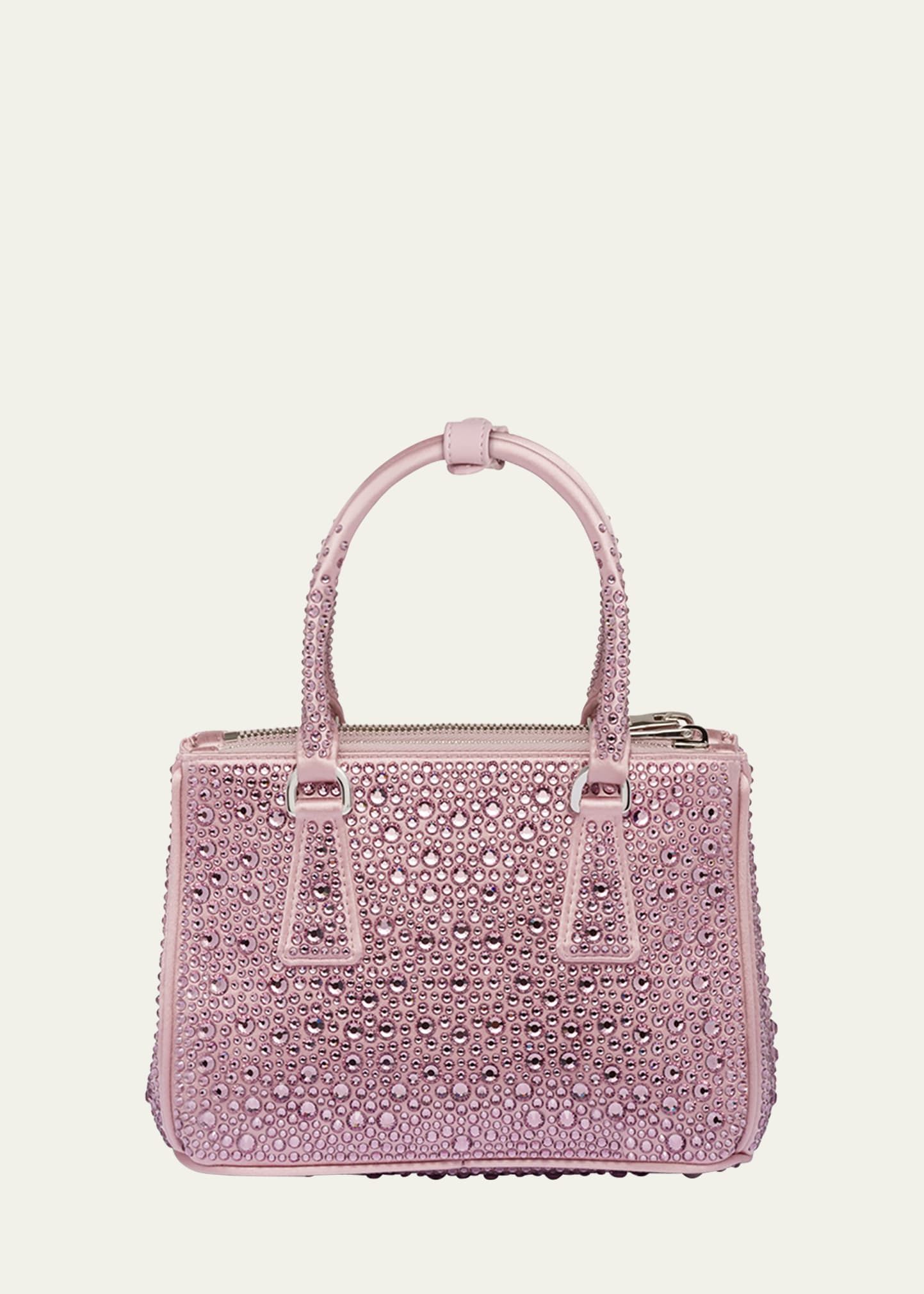 PRADA ハンドバック　キラキラ　希少　激レア 完売必至】プラダ キラキラ華やかなクリスタルサテンバッグ (PRADA
