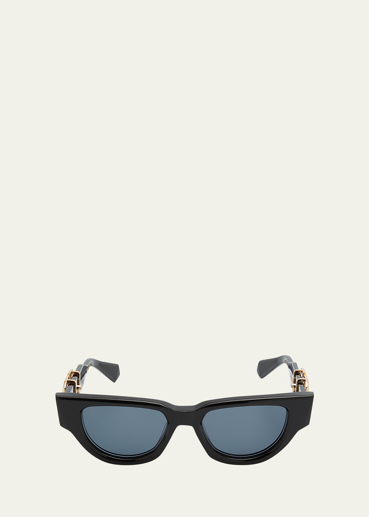 Due Acetate & Titanium Cat-Eye Sunglasses