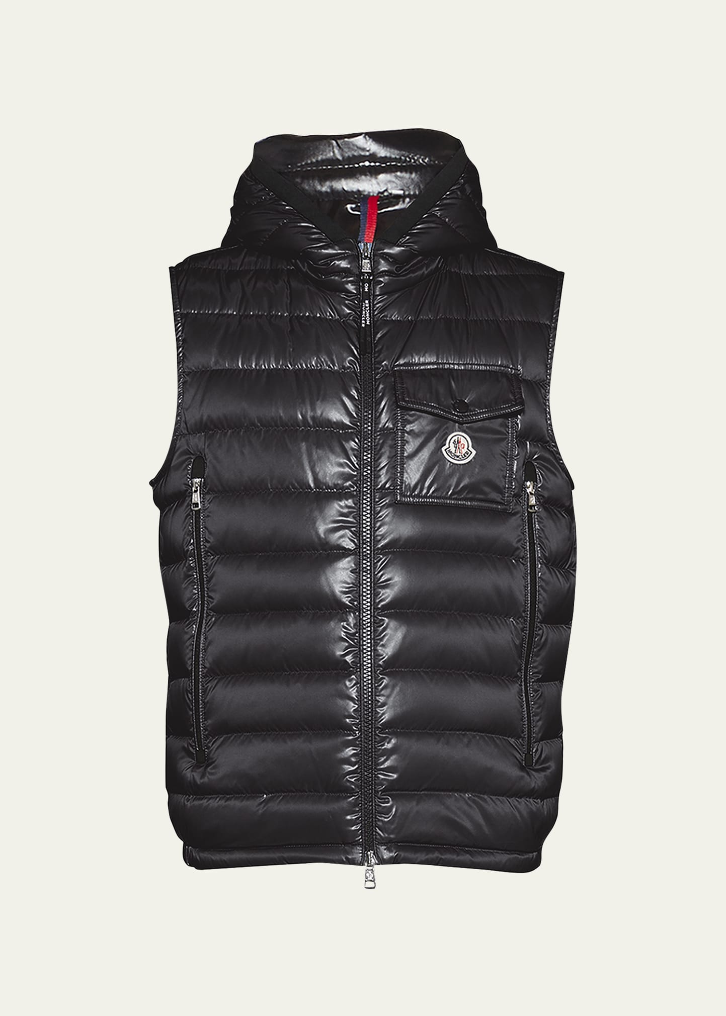 Moncler Men's Ragot Hooded Down Vest