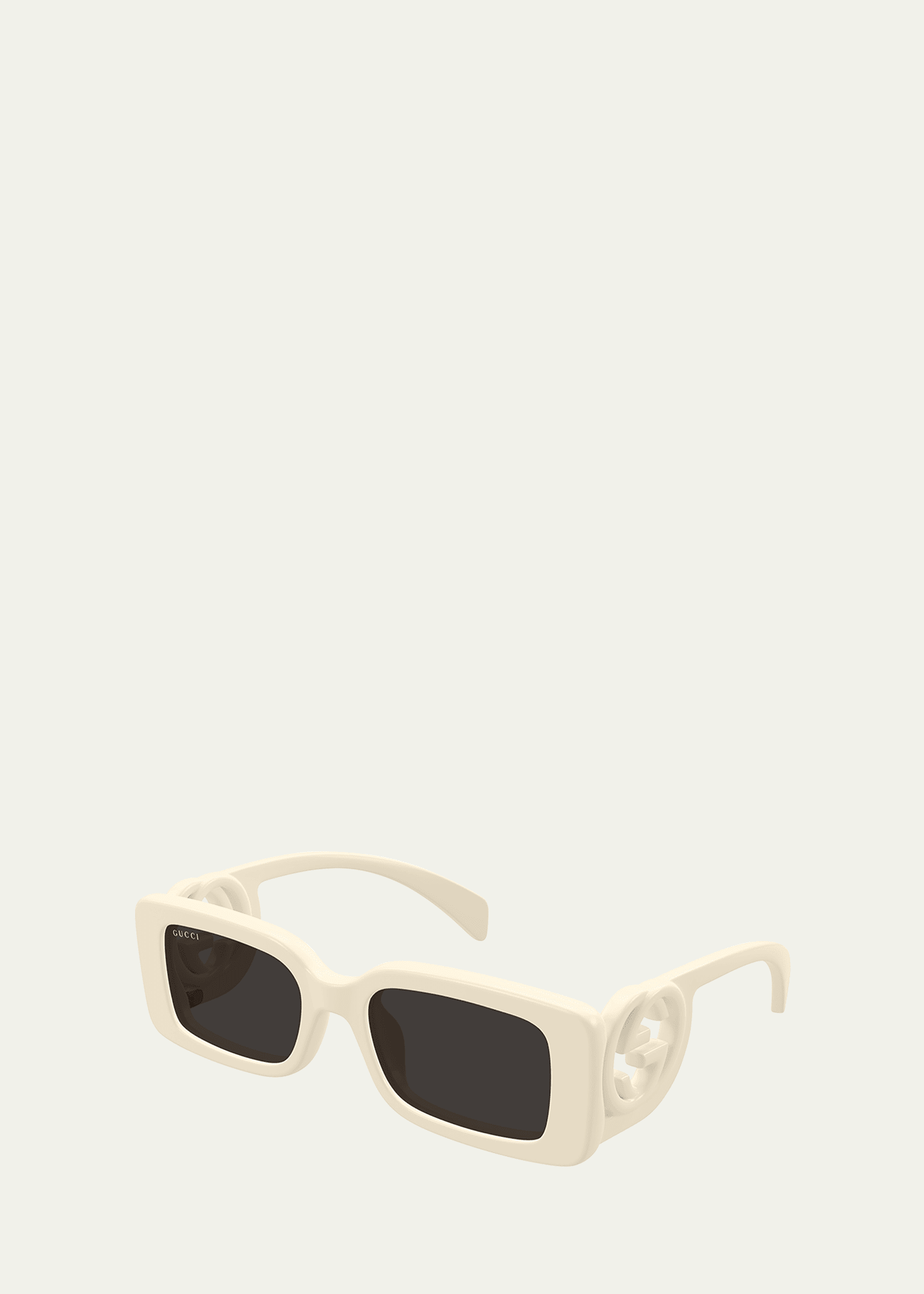 Gucci Monochrome GG Rectangle Acetate Sunglasses - Bergdorf Goodman