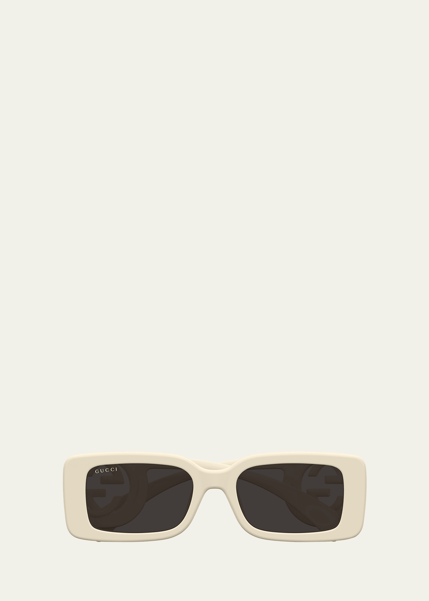 Gucci Monochrome GG Rectangle Acetate Sunglasses - Bergdorf Goodman