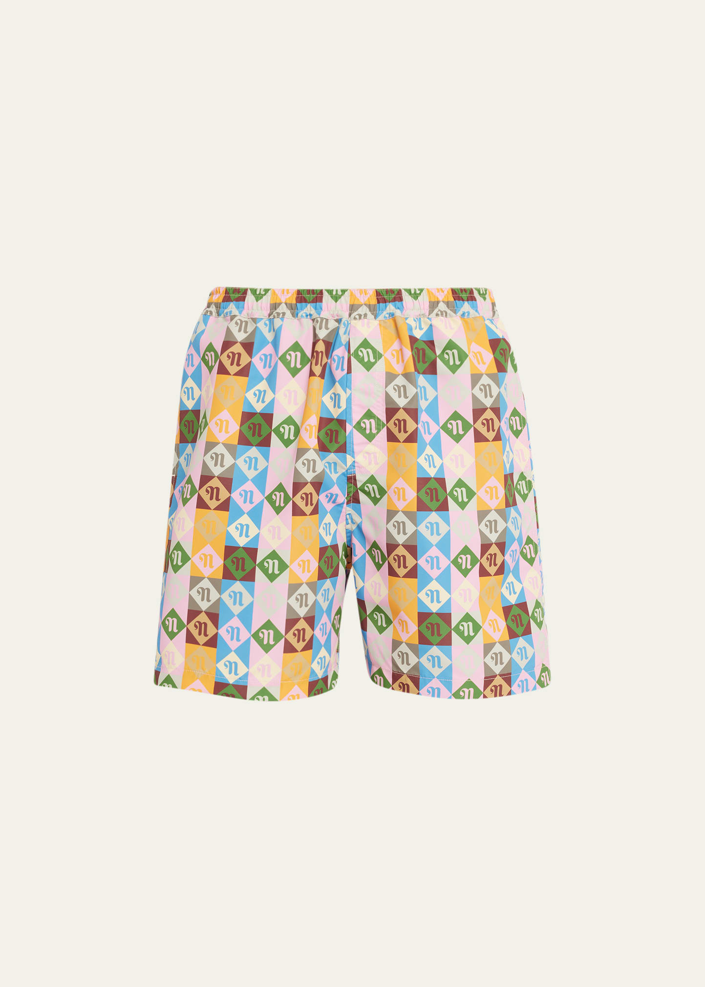 Nanushka Monogram Swim Shorts