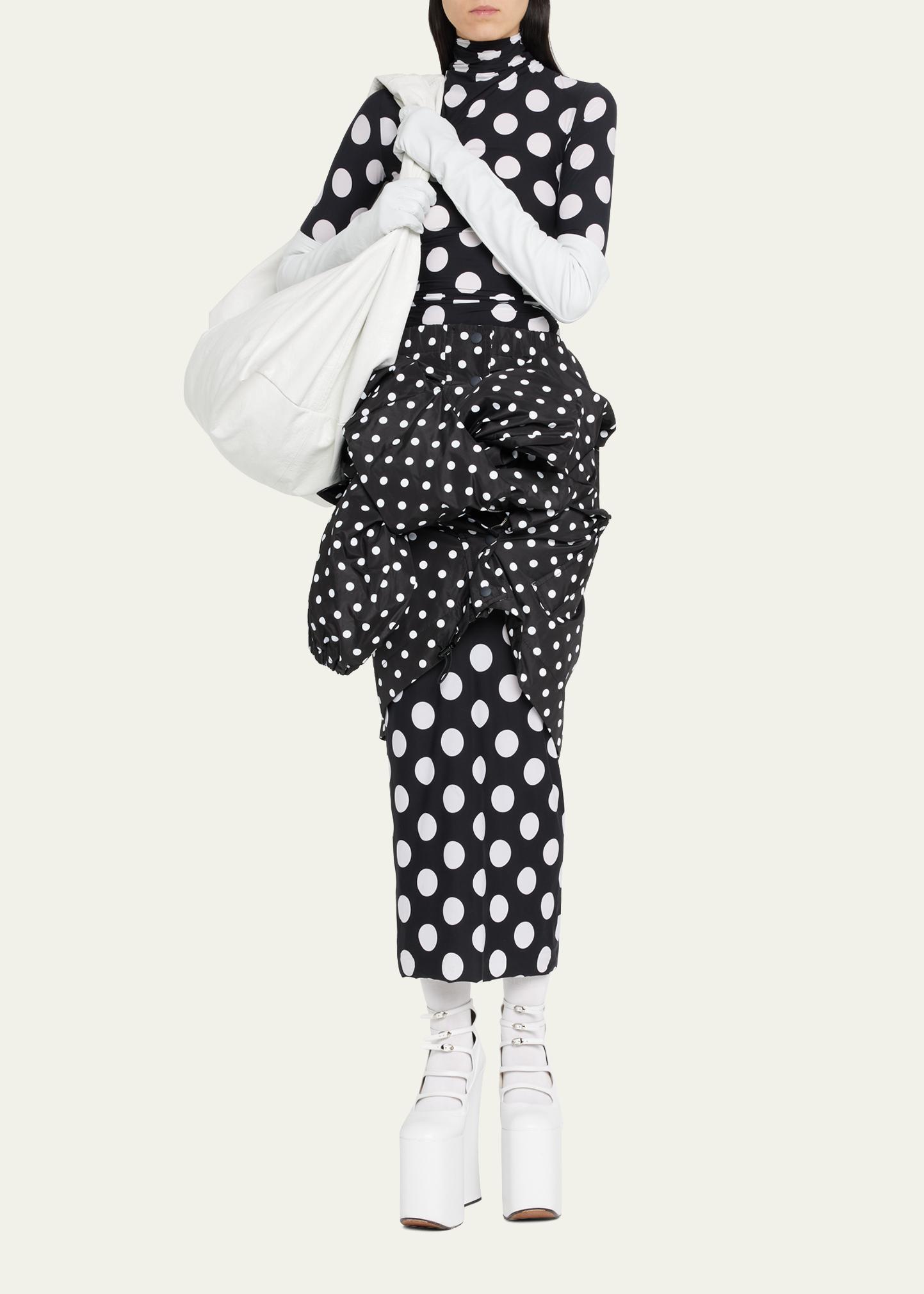 Marc Jacobs Polka Dot-Print Windbreaker Tie Front Belt  display picture 1