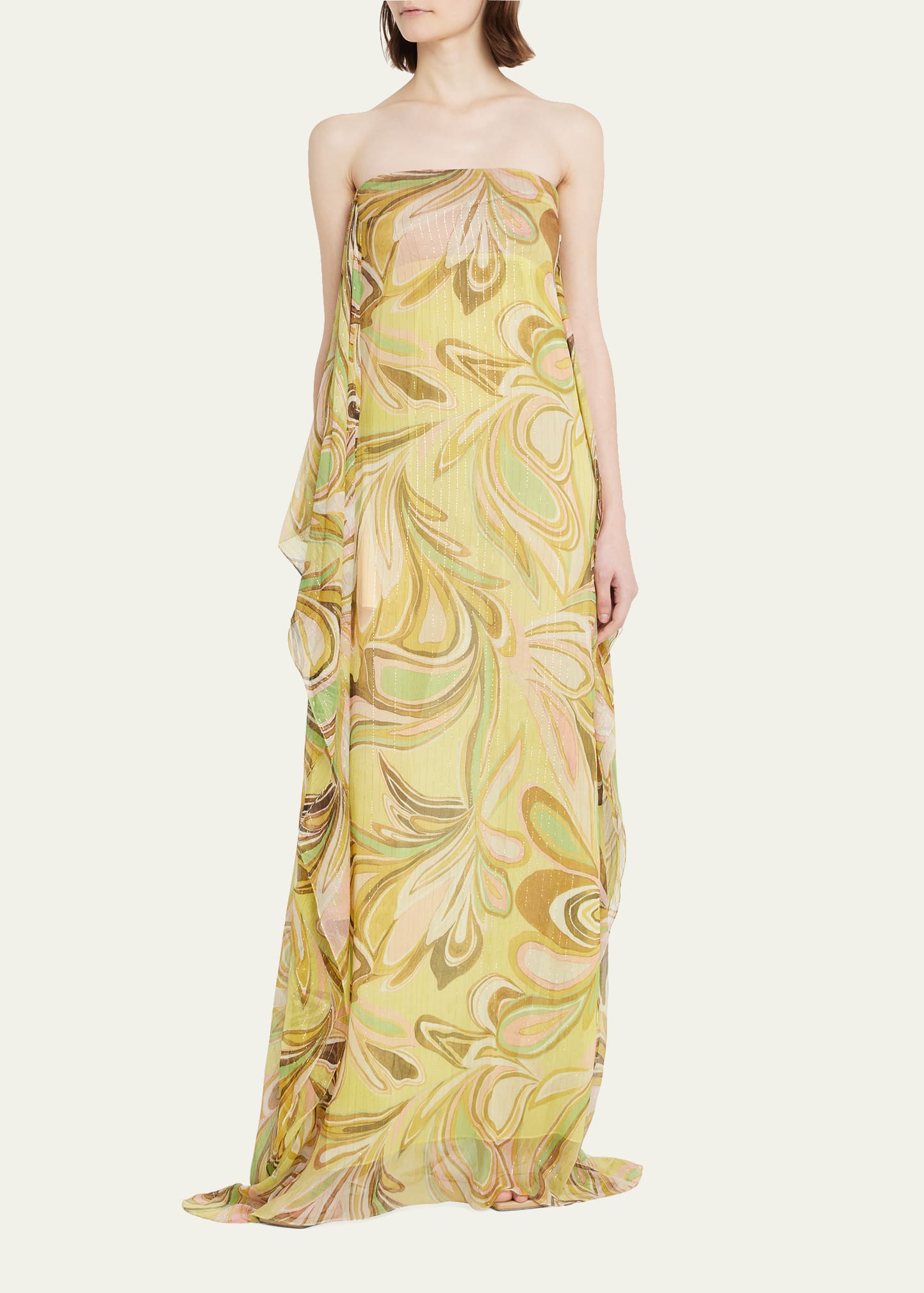 Alexis Cami Strapless Floral Silk Maxi Dress - Bergdorf Goodman