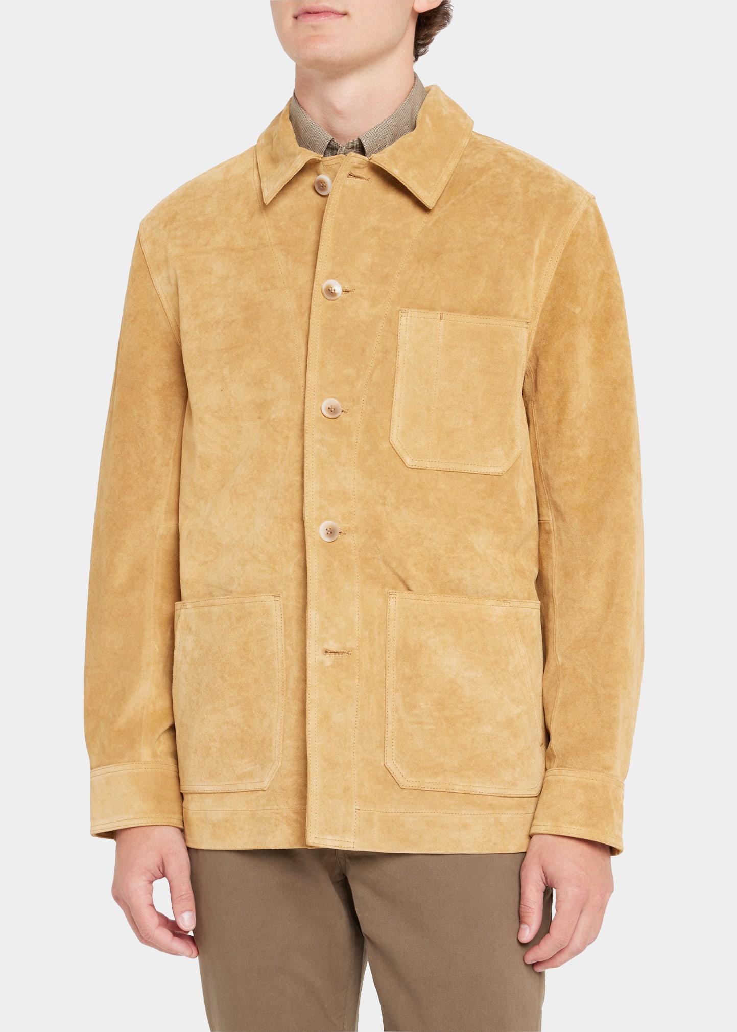 TAYLOR STITCH Men's Ojai Suede Chore Jacket - Bergdorf Goodman
