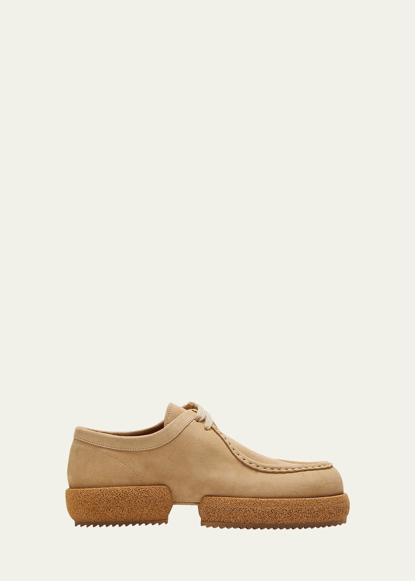 Dries Van Noten Suede Lace-Up Casual Loafers - Bergdorf Goodman