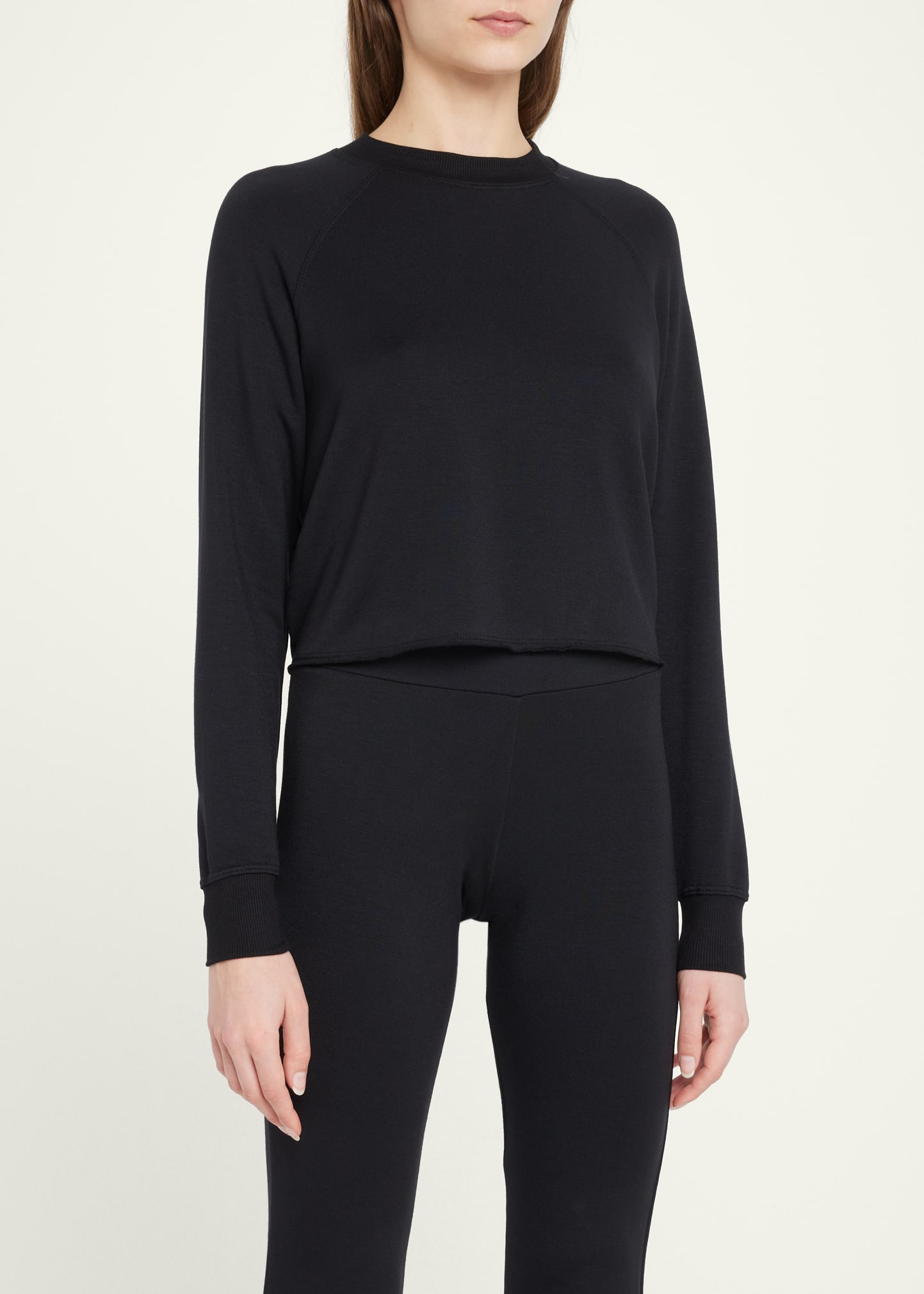 Splits59 Warm Up Cropped Fleece Sweatshirt Bergdorf Goodman