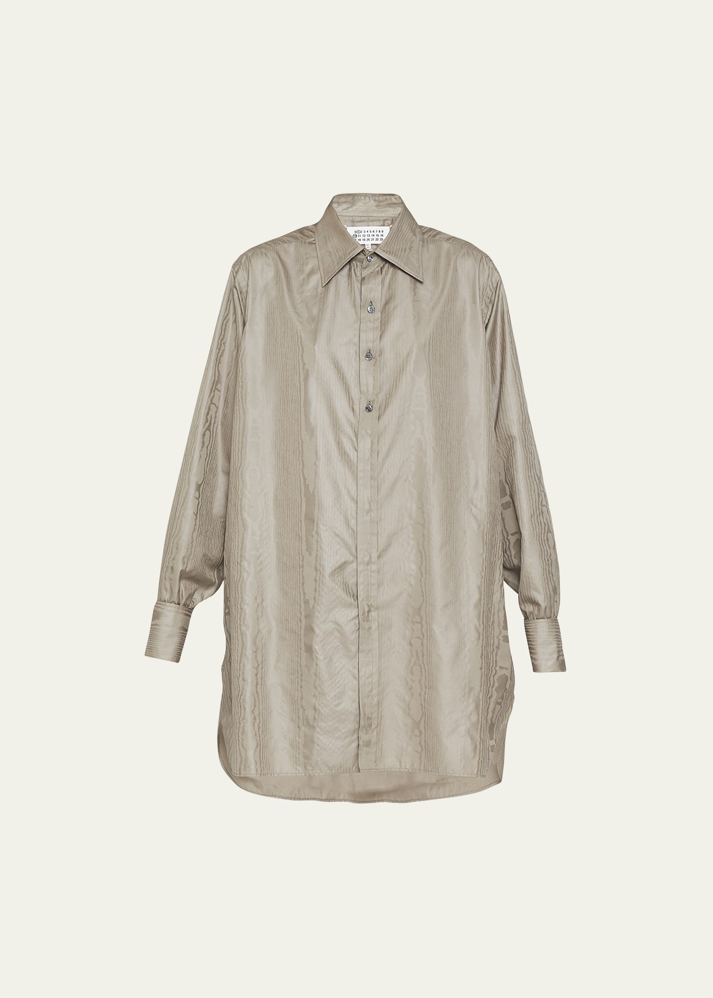 Maison Margiela Oversize Button-Front Tunic Blouse