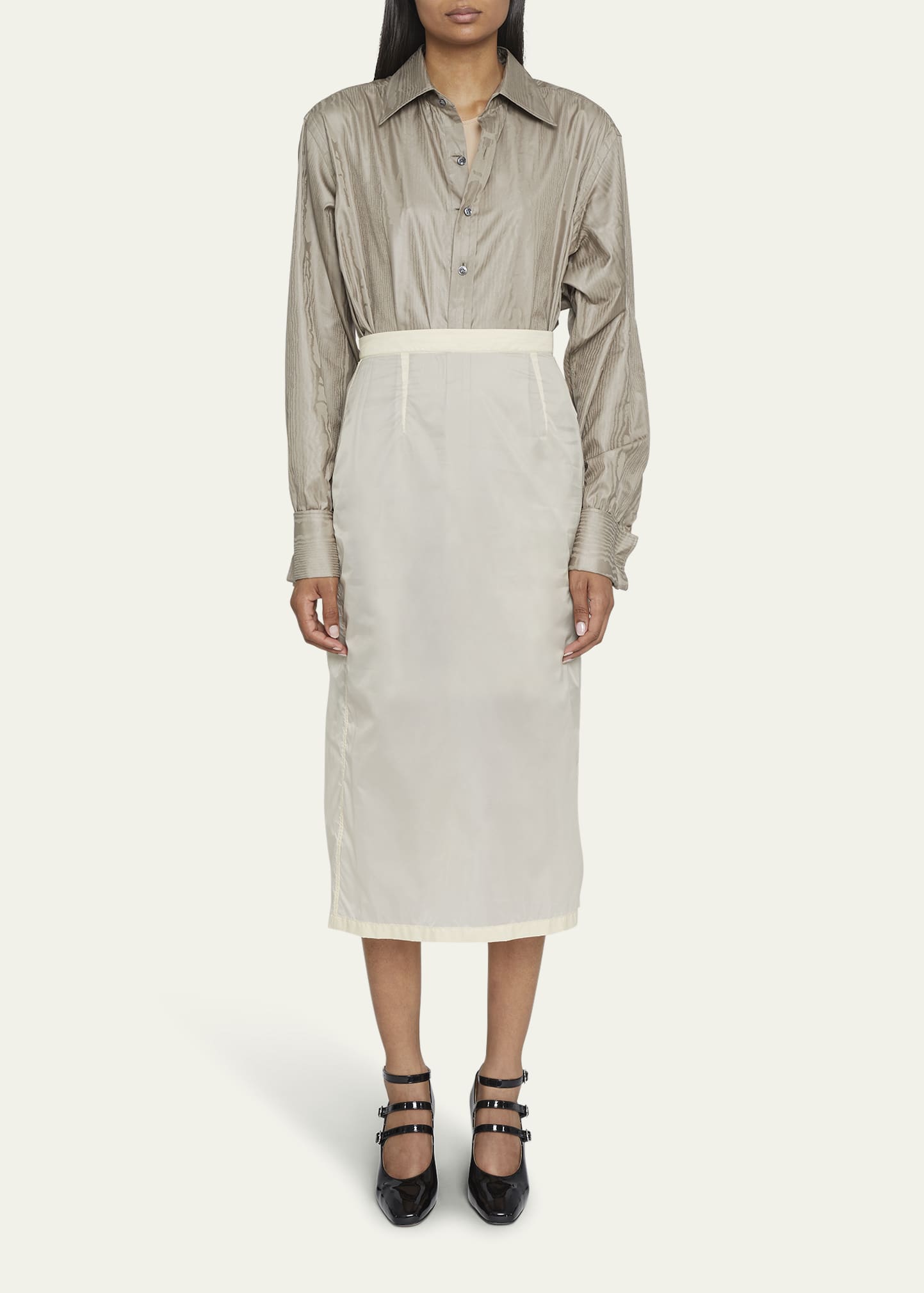 Maison Margiela Sheer A-Line Midi Skirt - Bergdorf Goodman