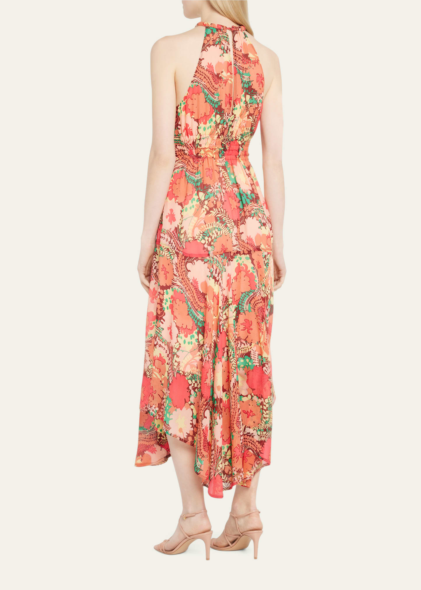 knee length dresses for ladies Ethereal Bloom Tiered Embroidered Midi Dress  VICI