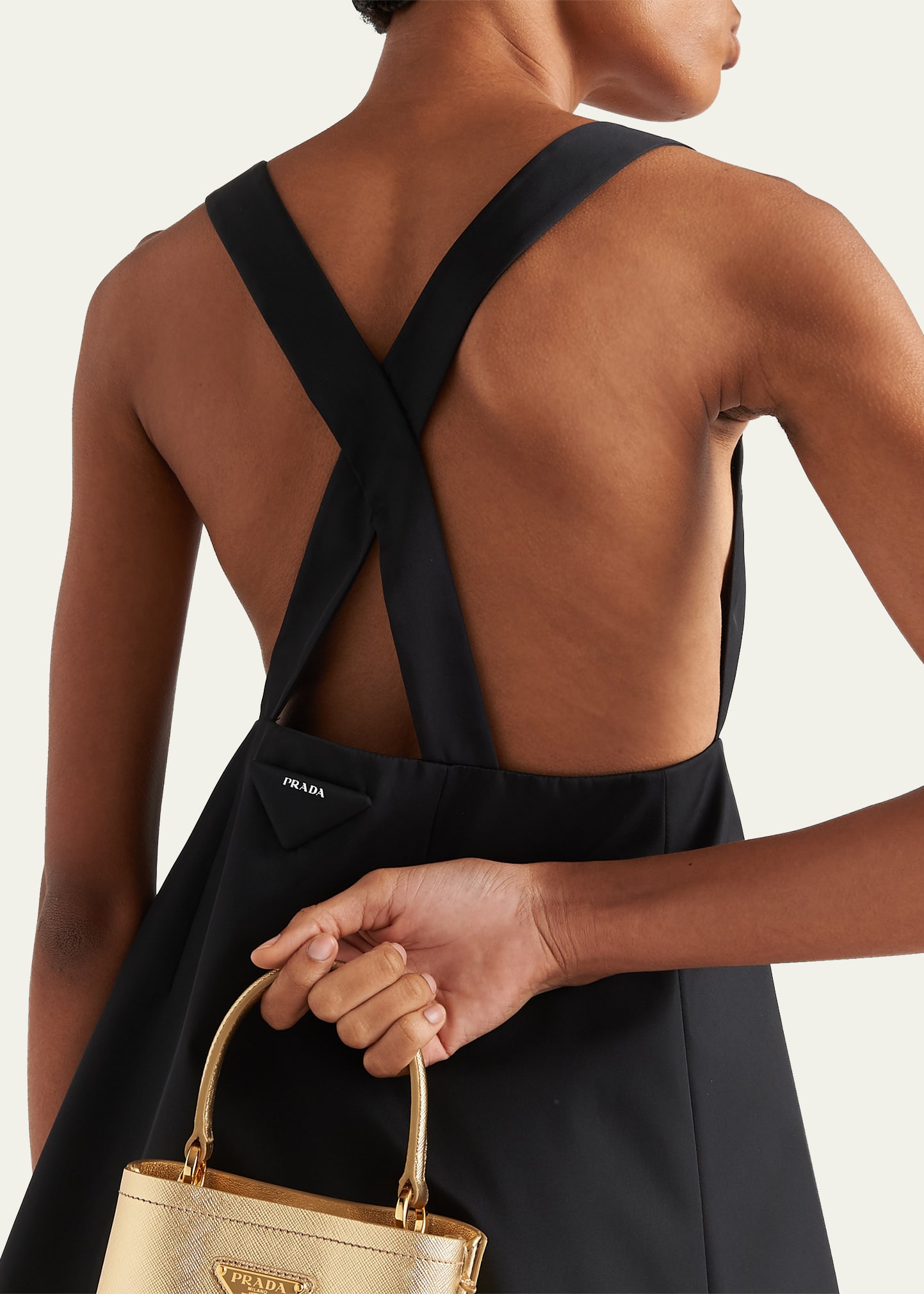 Prada Re-Nylon Overall Mini Dress - Bergdorf Goodman