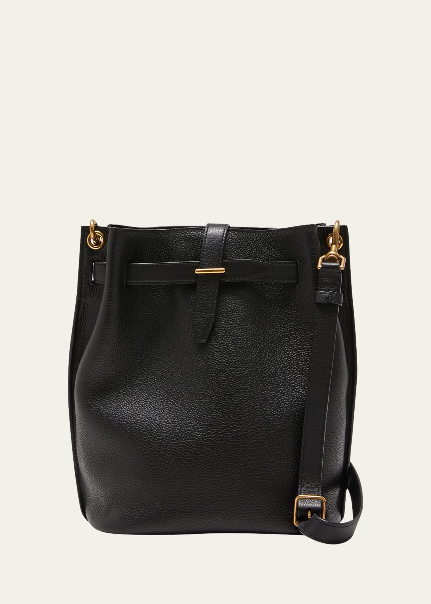 Sway Bucket Calfskin Bag | Black