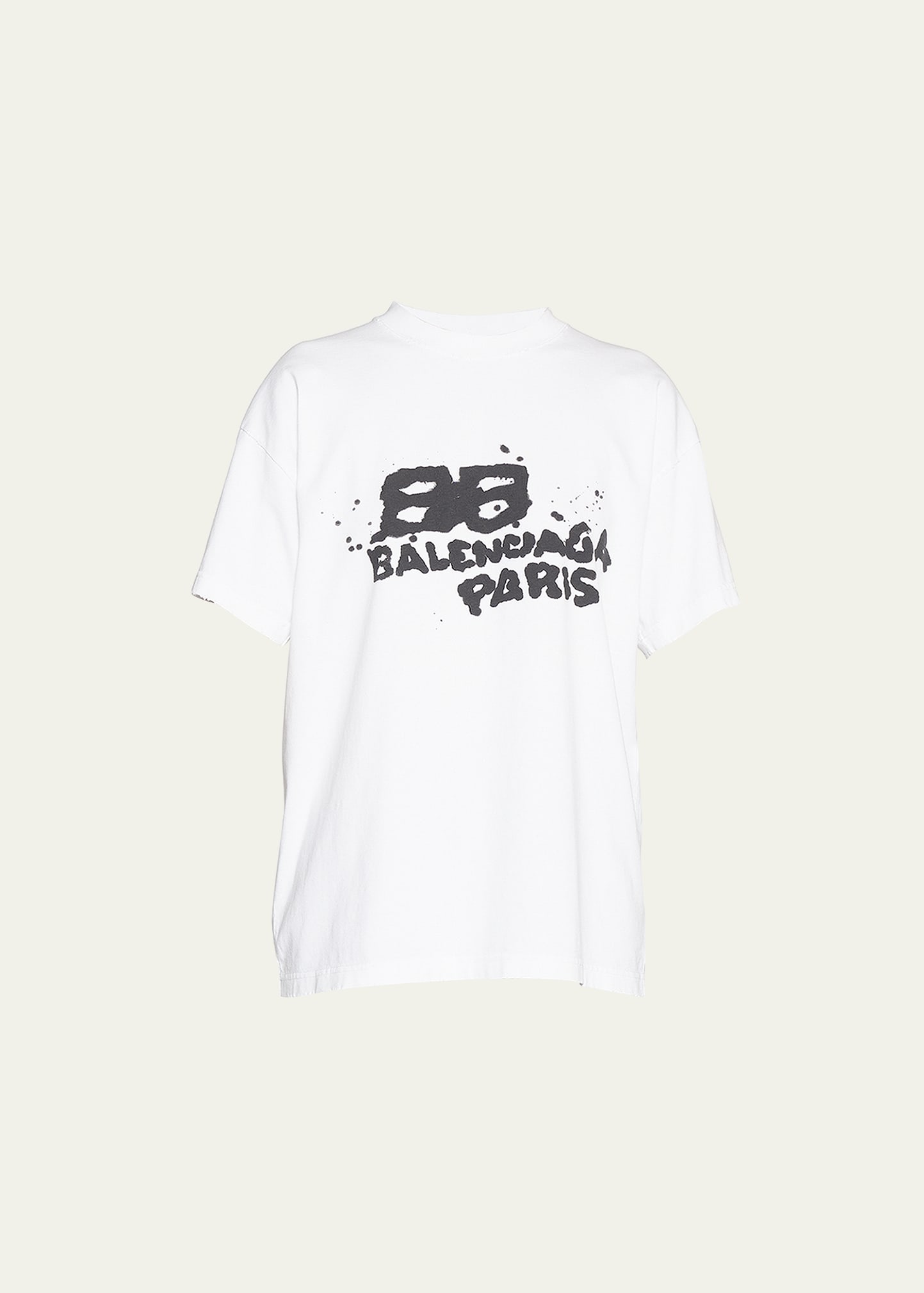 Balenciaga Fashion Institute Medium Fit T-shirt In White/black