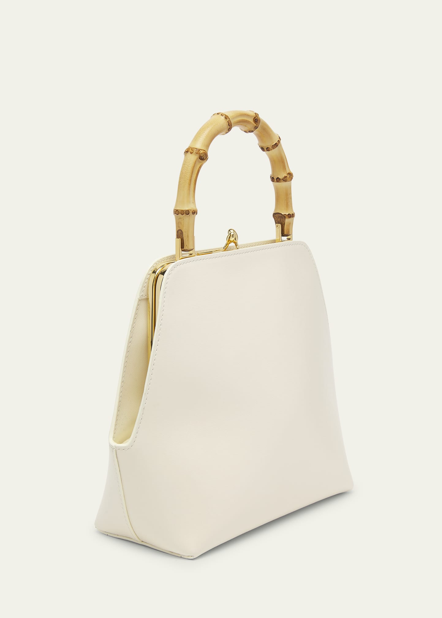 Jil Sander Goji Small Square Bamboo Top-Handle Bag - Bergdorf Goodman