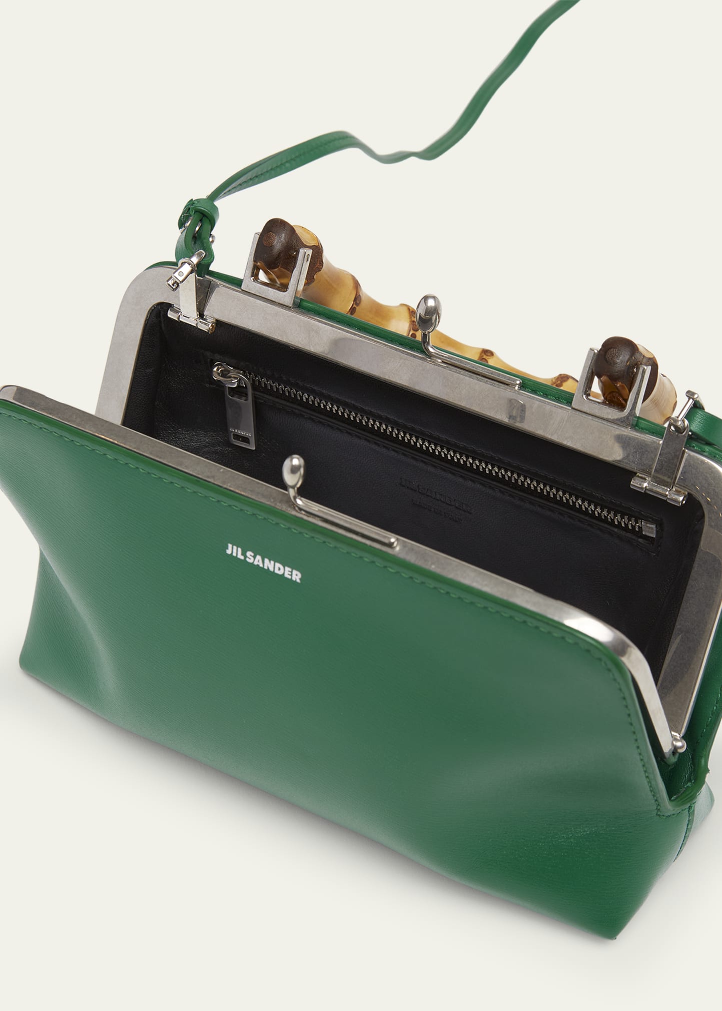 Jil Sander Goji Mini Bamboo Top-Handle Bag - Bergdorf Goodman