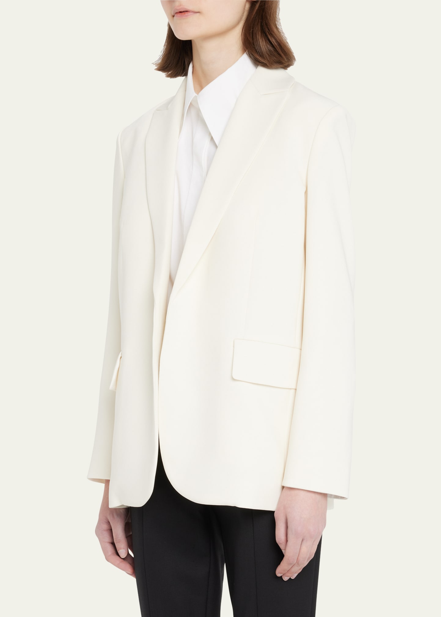 Theory Admiral Crepe Open-Front Jacket - Bergdorf Goodman