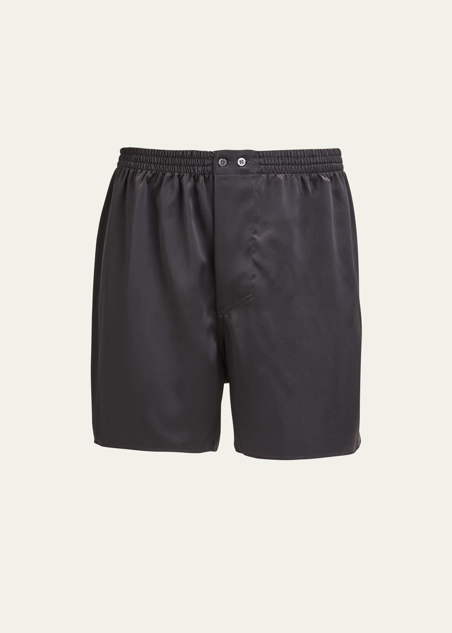 thumbnail image 2 of BNWT Men's Classic Satin Boxer Shorts - The House Of Silk (M To 4XL) 2 of 5