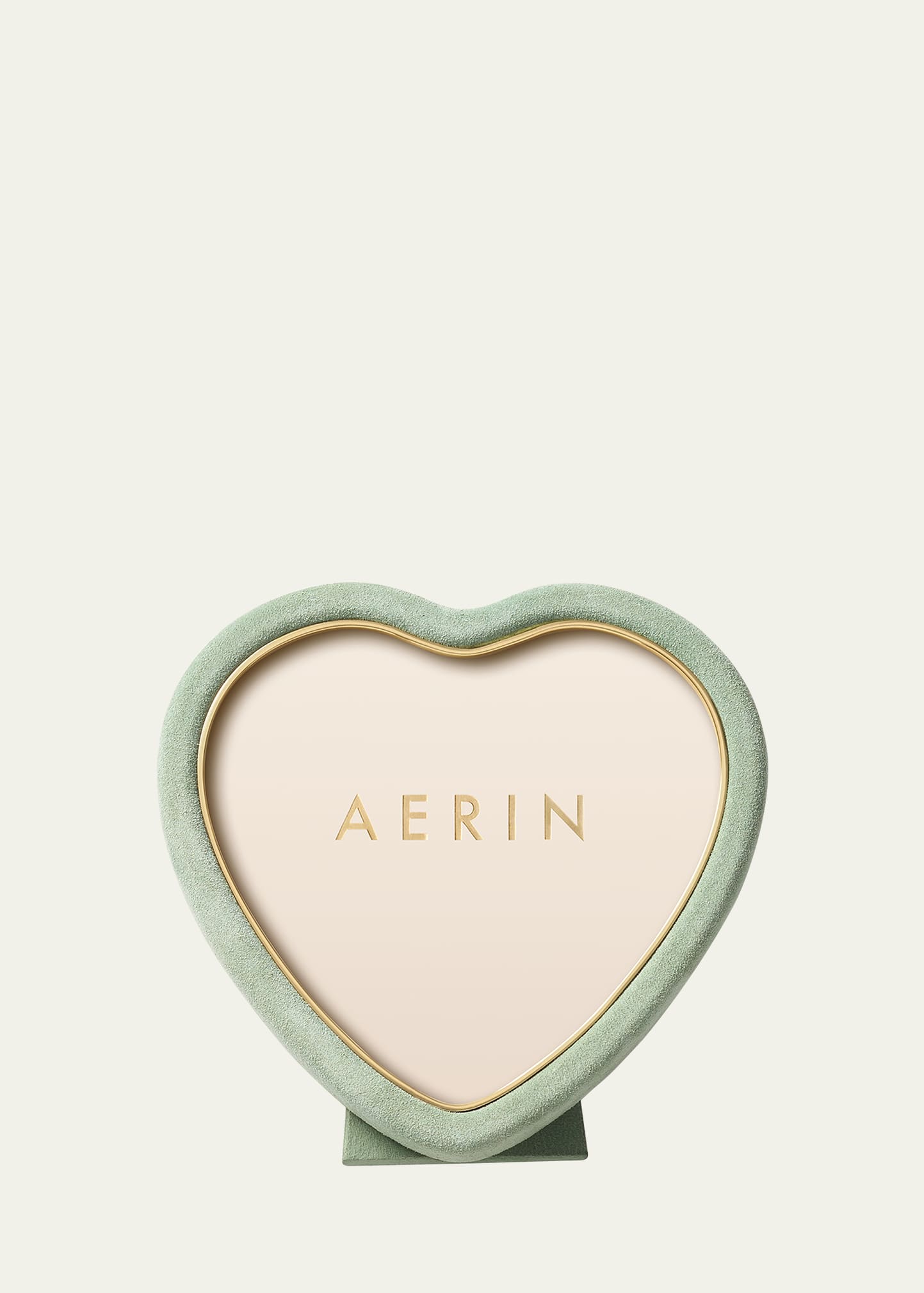 AERIN Valentina Suede Heart Frame Bergdorf Goodman