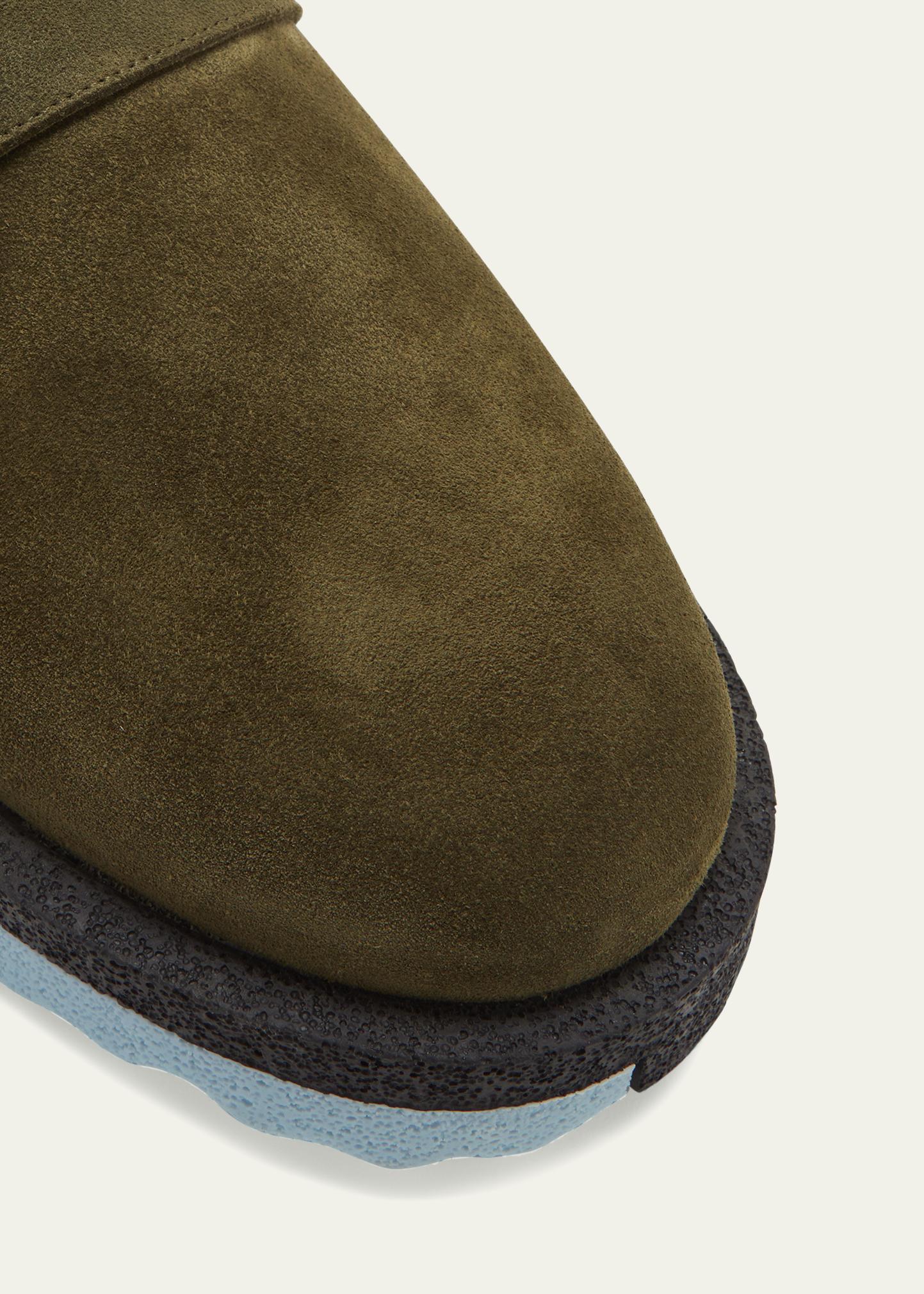 Off-White Men's Sponge Sole Suede Clogs - Bergdorf Goodman