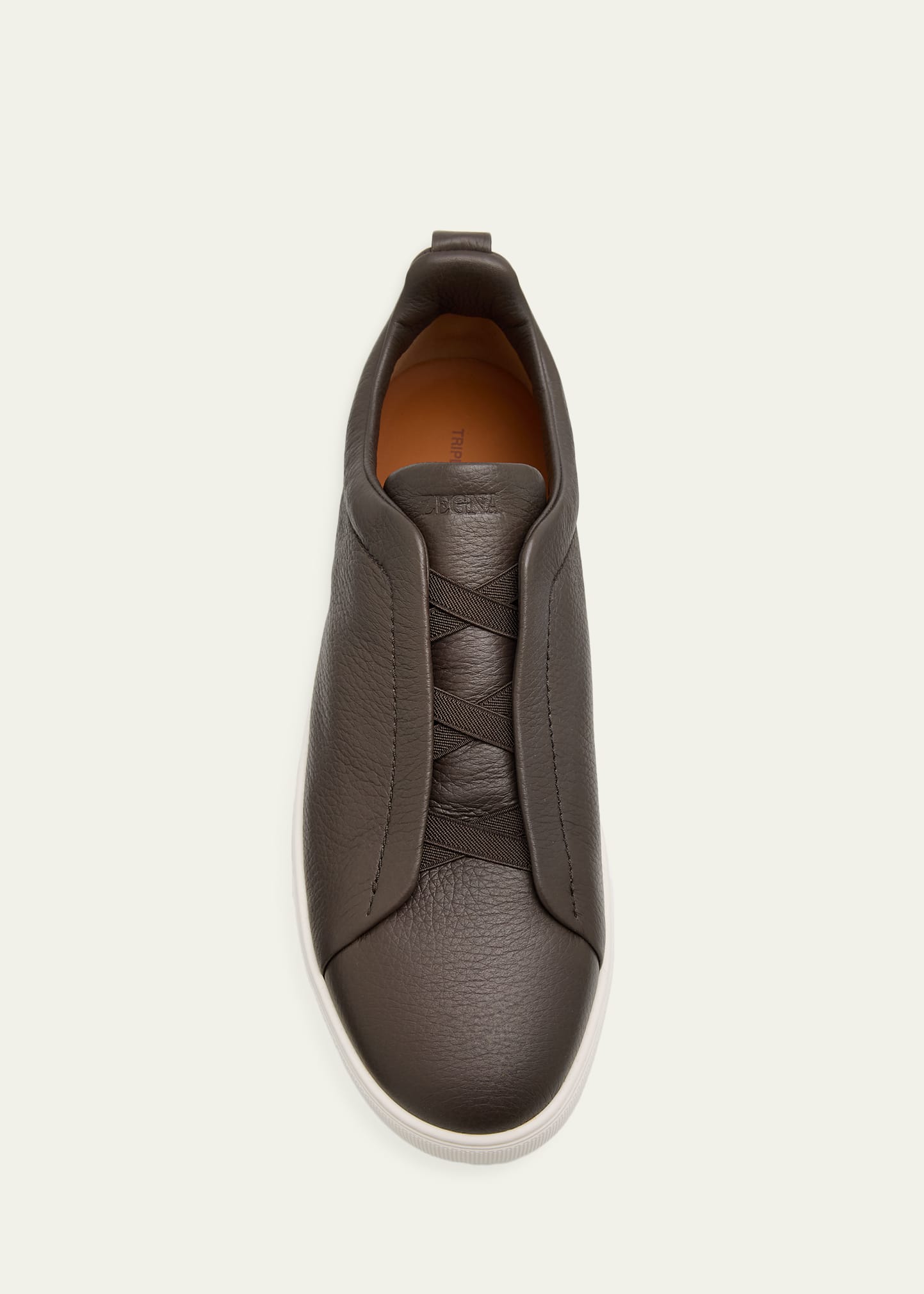 美品　3セット　Ermenegildo Zegna ZEGNA Men's Triple Stitch Deerskin Leather Sneakers - Bergdorf Goodman