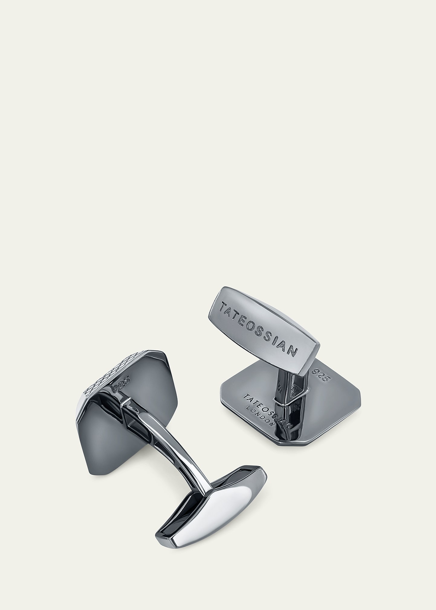 Tateossian Men's Sterling Silver Mother-of-Pearl Cufflinks