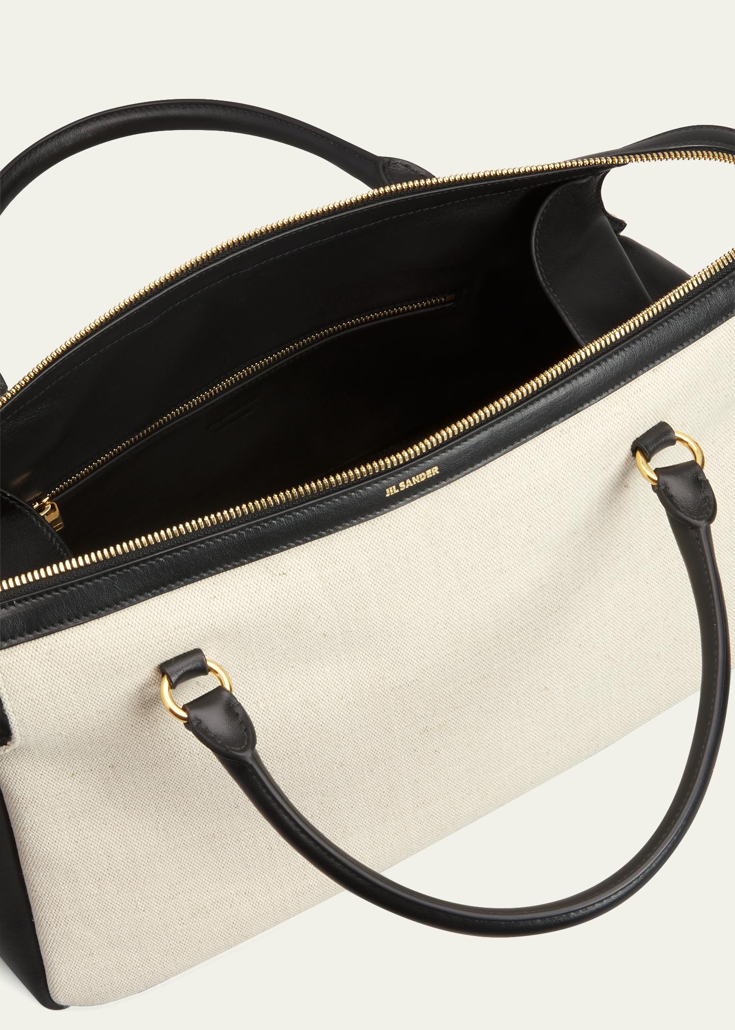 Jil Sander Elephant Medium Canvas Shoulder Bag - Bergdorf Goodman