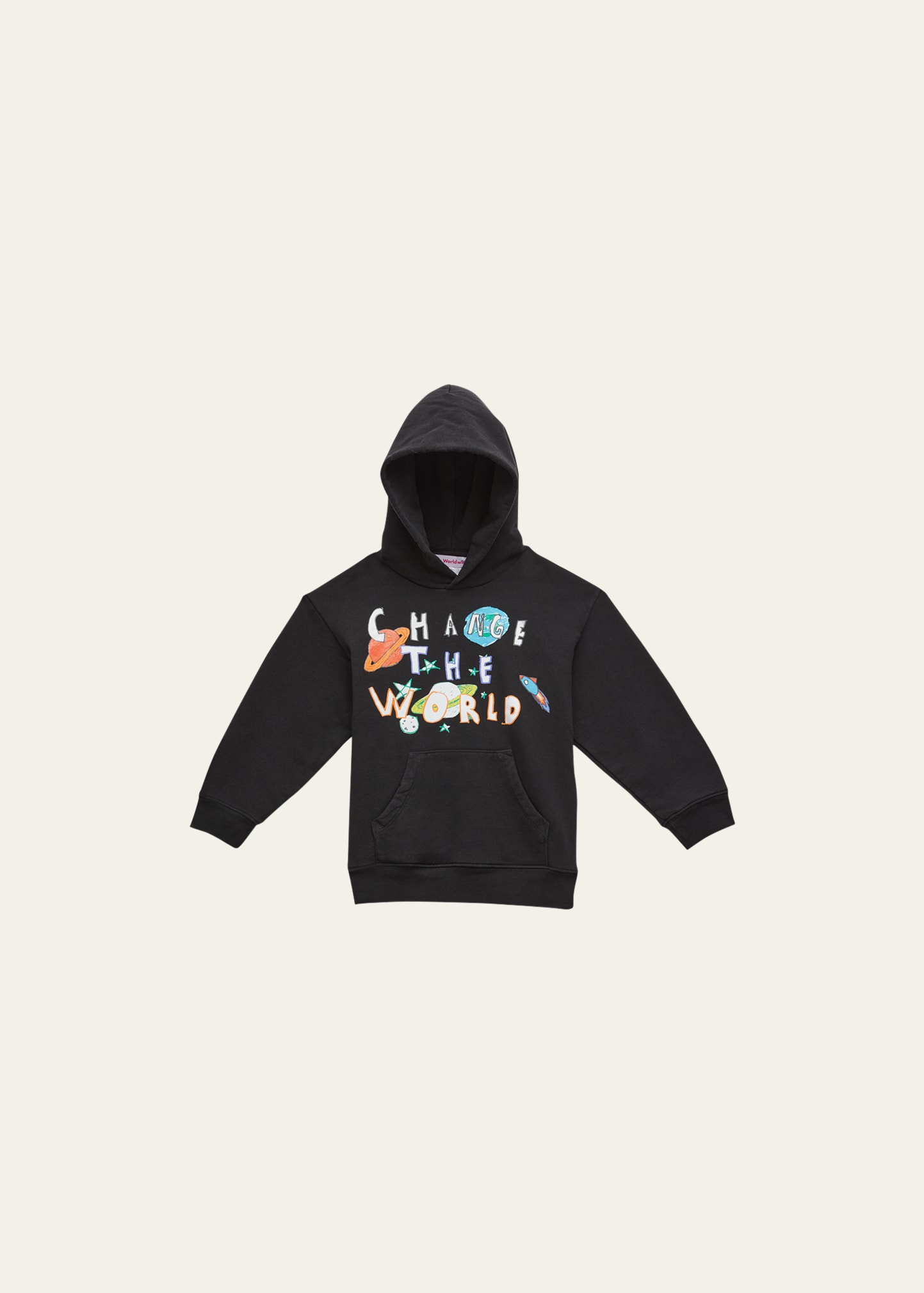 Kids Worldwide Kid's Change The World Original Art Hoodie, Size 4-10