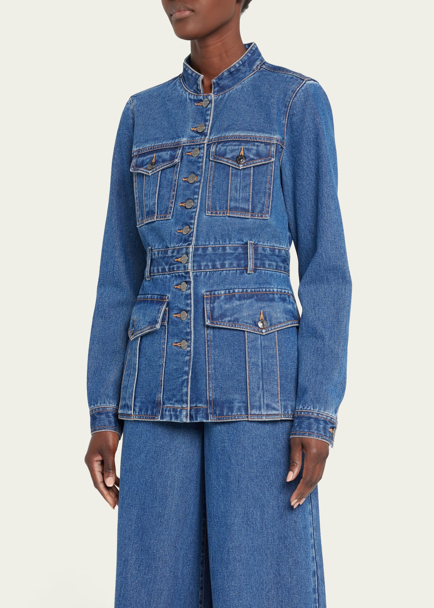 Veronica Beard Tika Denim Jacket - Bergdorf Goodman