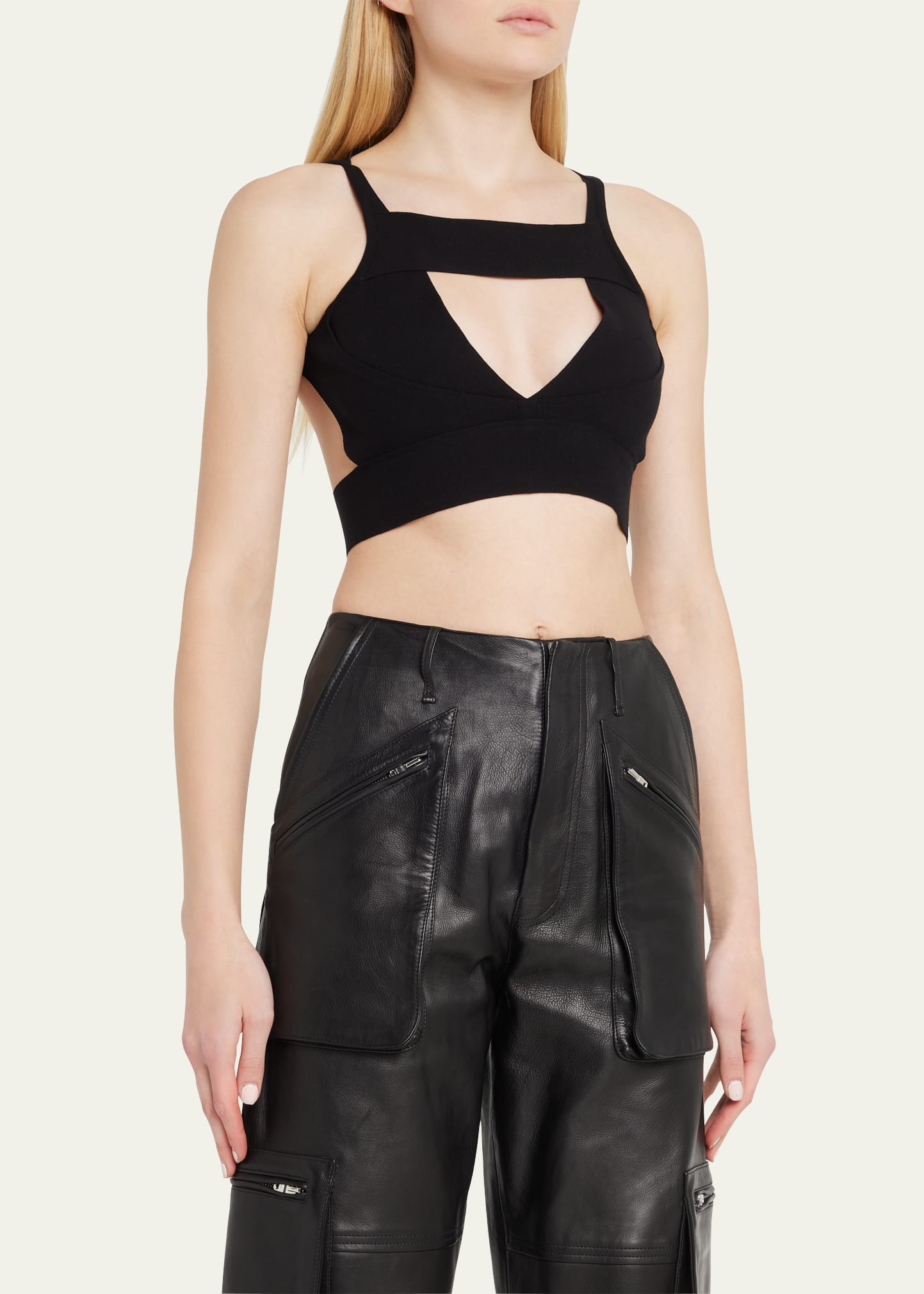 Rick Owens Sling Cutout Bra Top - Bergdorf Goodman