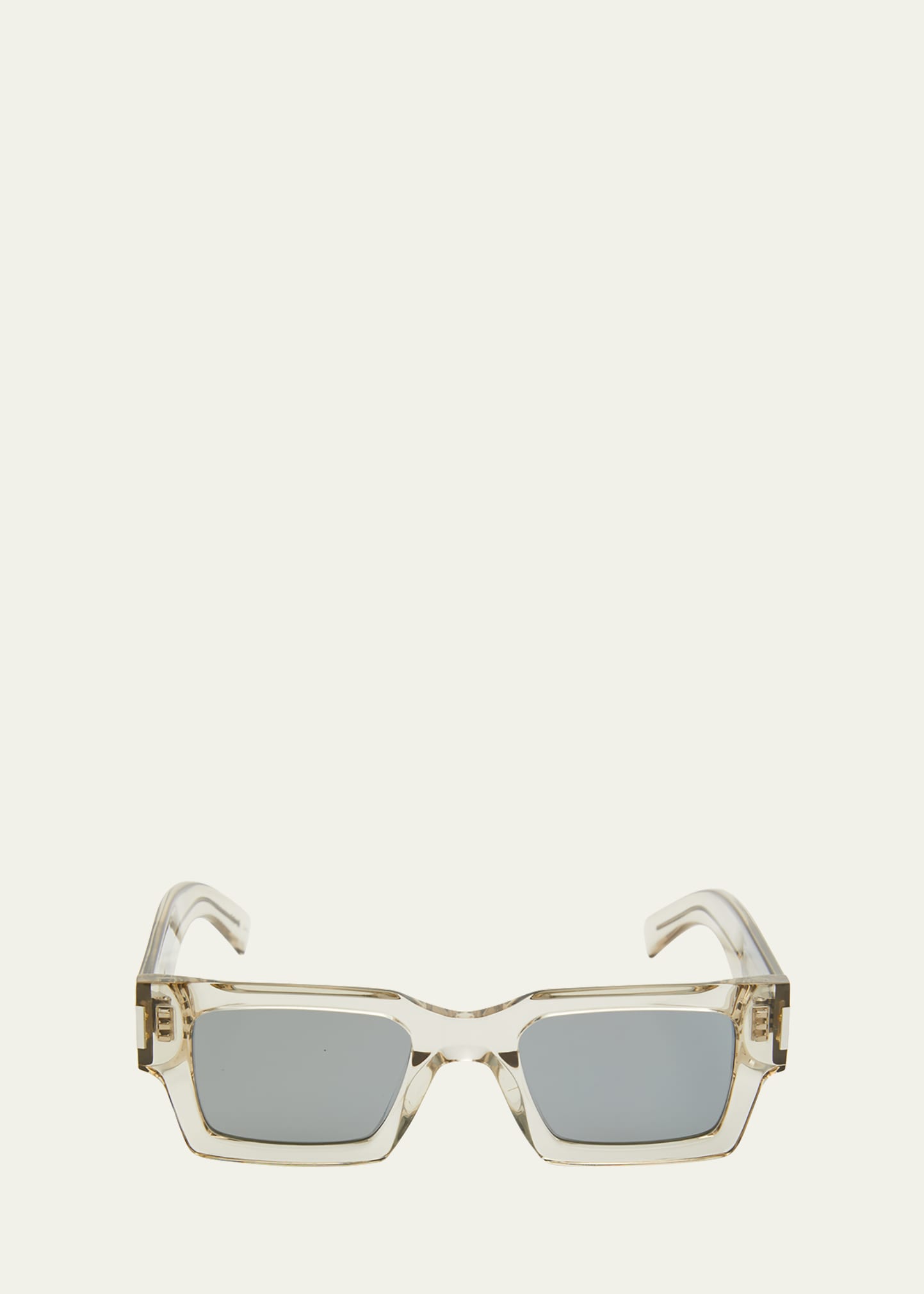 Saint Laurent YSL Rimless Square Metal Sunglasses - Bergdorf Goodman