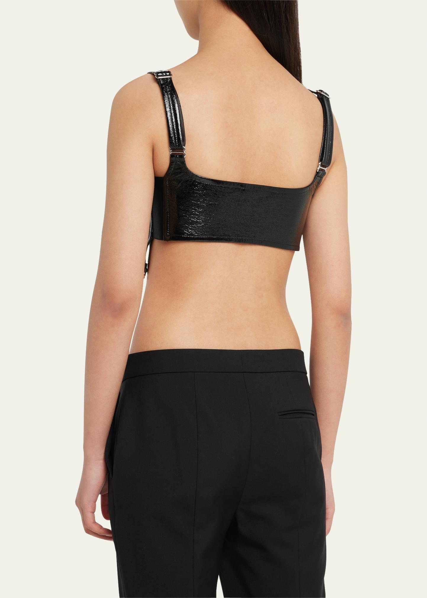 Courreges Vinyl Suspenders Bra Top - Bergdorf Goodman
