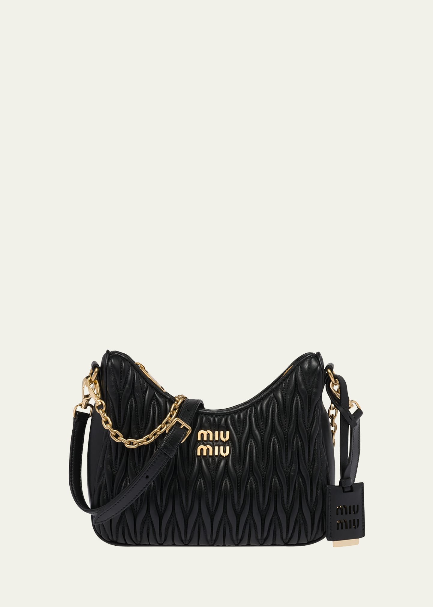 Miu Miu Matelasse Leather Crossbody Bag Big Apple Buddy