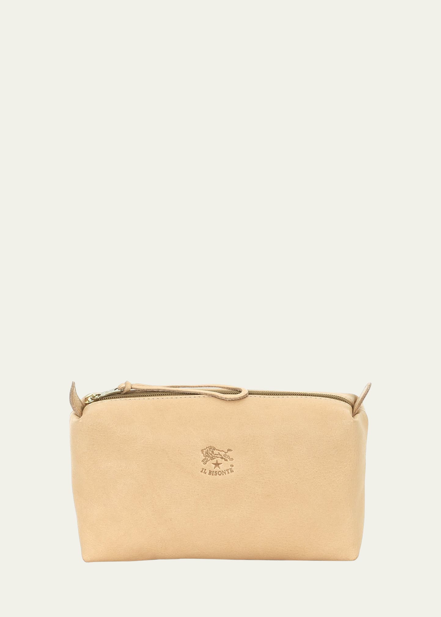 Il Bisonte Classic Zip Leather Clutch Bag - Bergdorf Goodman Il Bisonte Classic Zip Leather Clutch Bag
