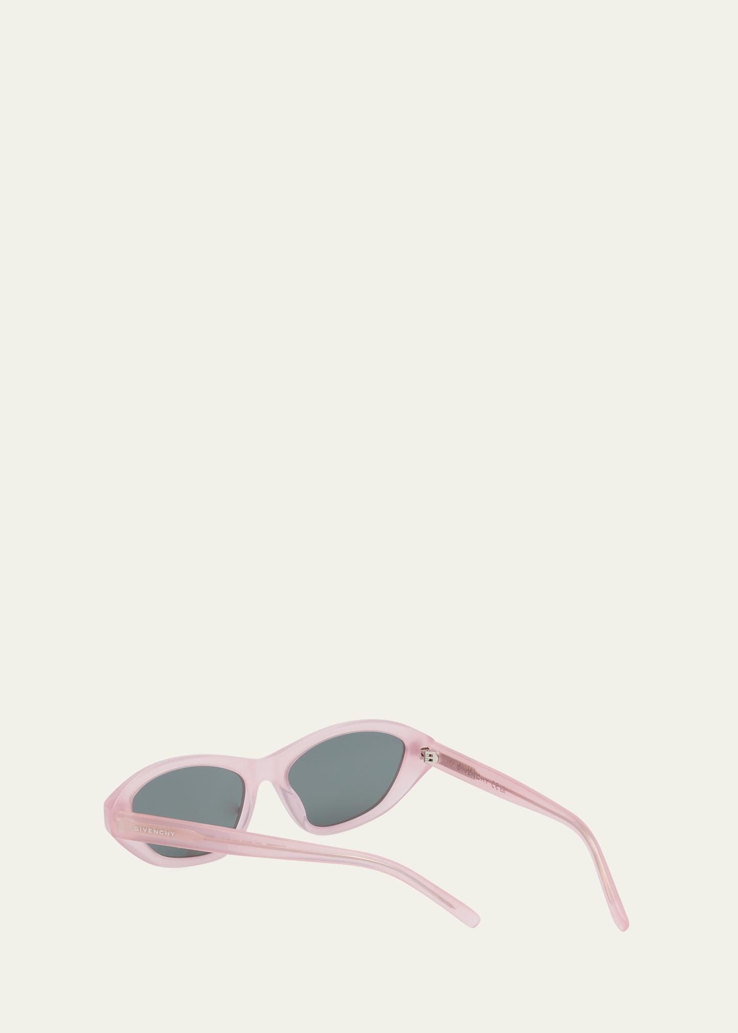 Givenchy Vintage Black Cat Eye Sunglasses Pink Gradient Lens 4G Crystal Logo Givenchy® BR0089R048 Square Sunglasses - EuroOptica  main image 4