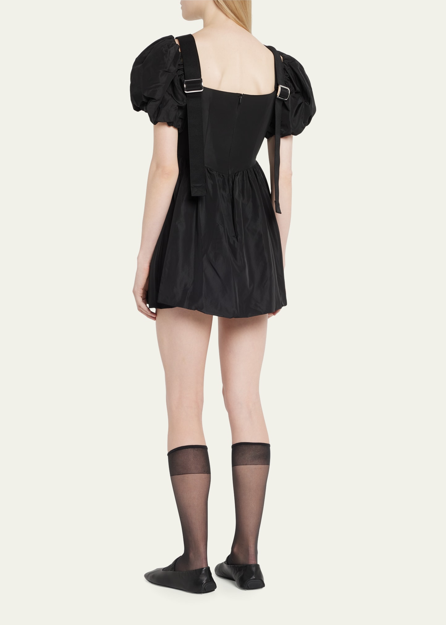 simone rocha mini dress Tapered Back Peplum Mini Dress  Simone Rocha
