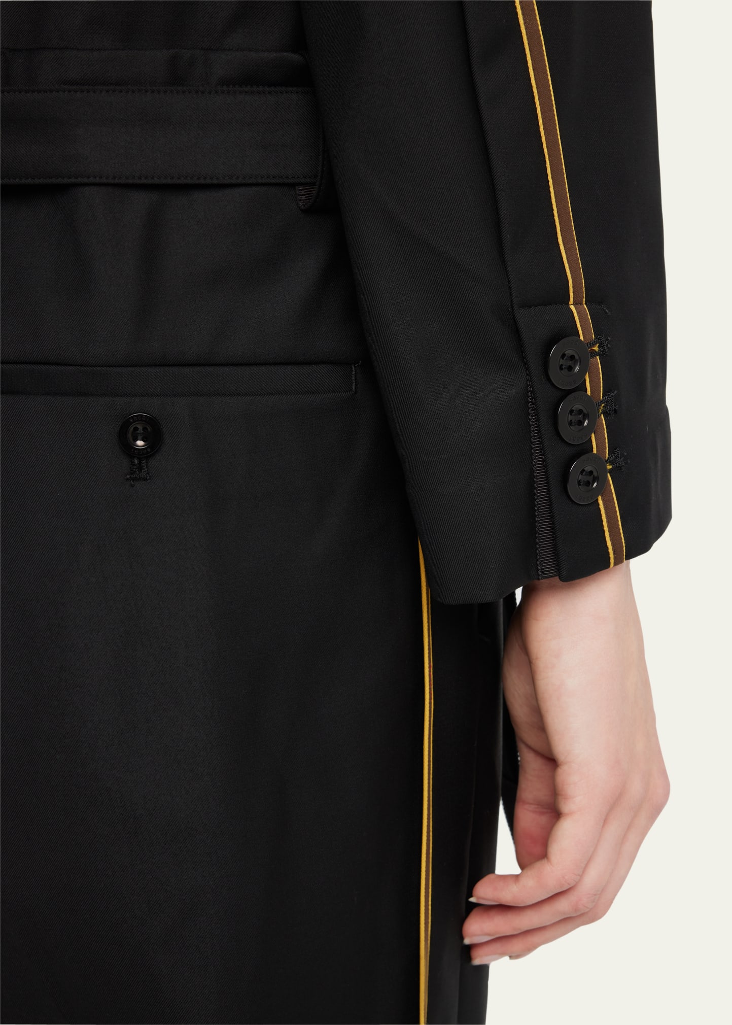SACAI Wool Suiting Jumpsuit with Belted Waist - Bergdorf Goodman