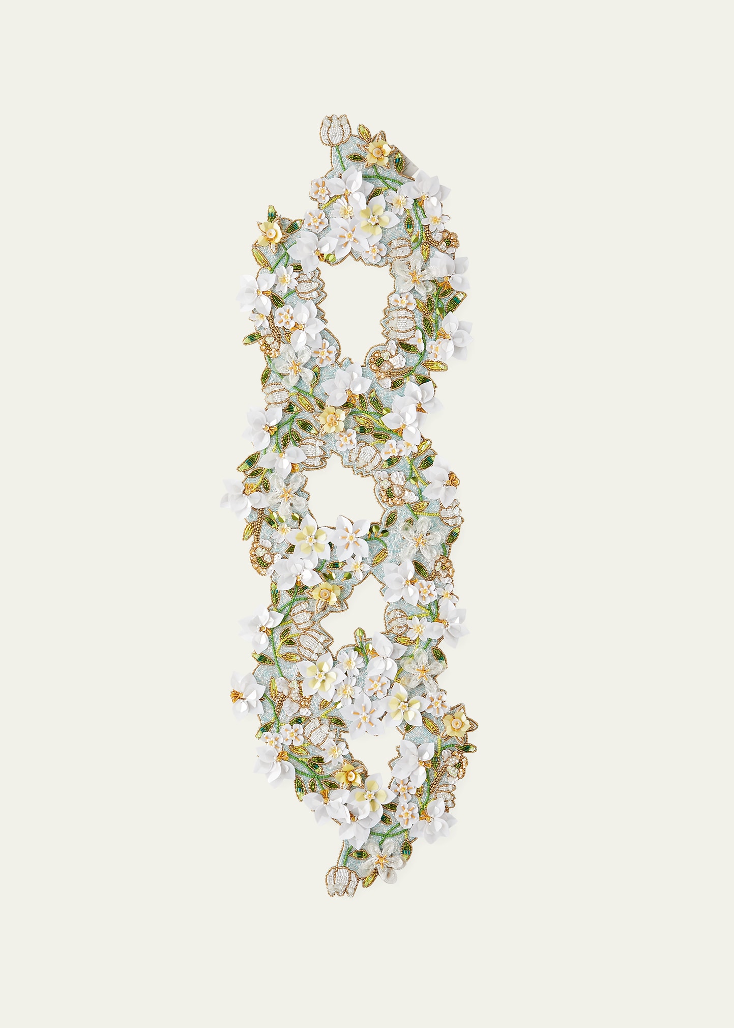 Kim Seybert Gardenia Beaded Table Runner