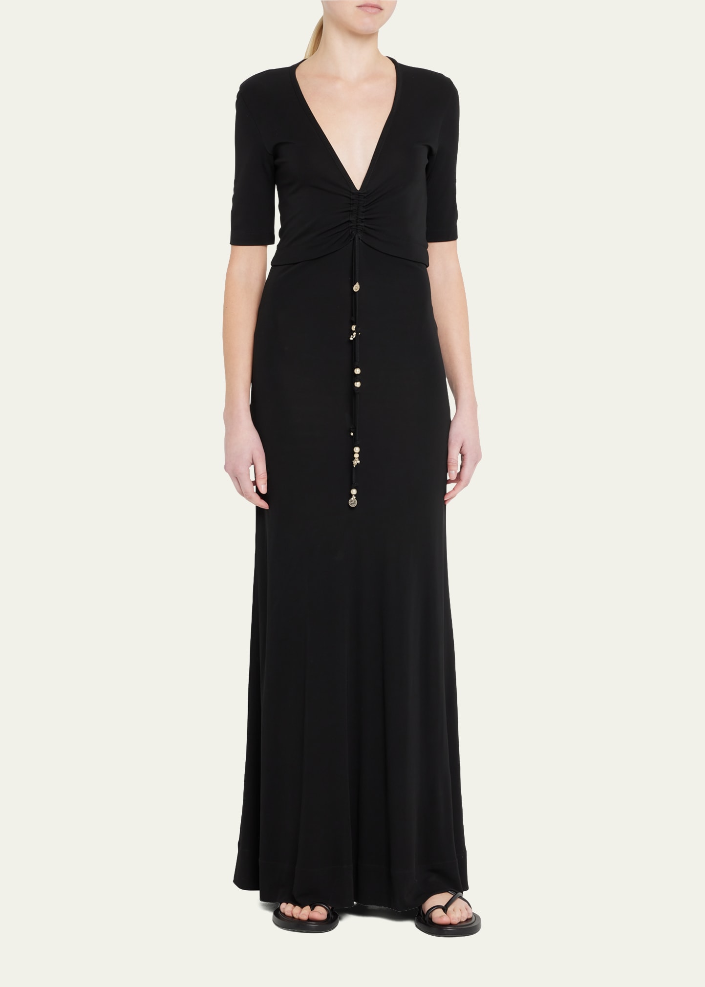 green emerald velvet dress Rowen Rose