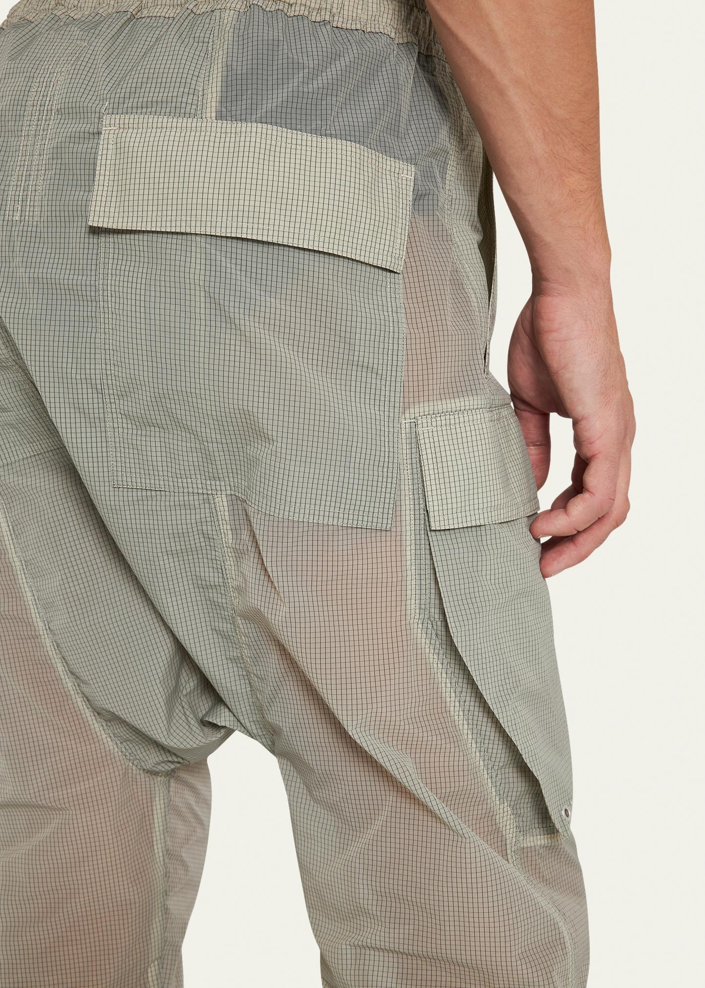 Rick Owens Men's Cropped Ripstop Nylon Cargo Pants - Bergdorf Goodman