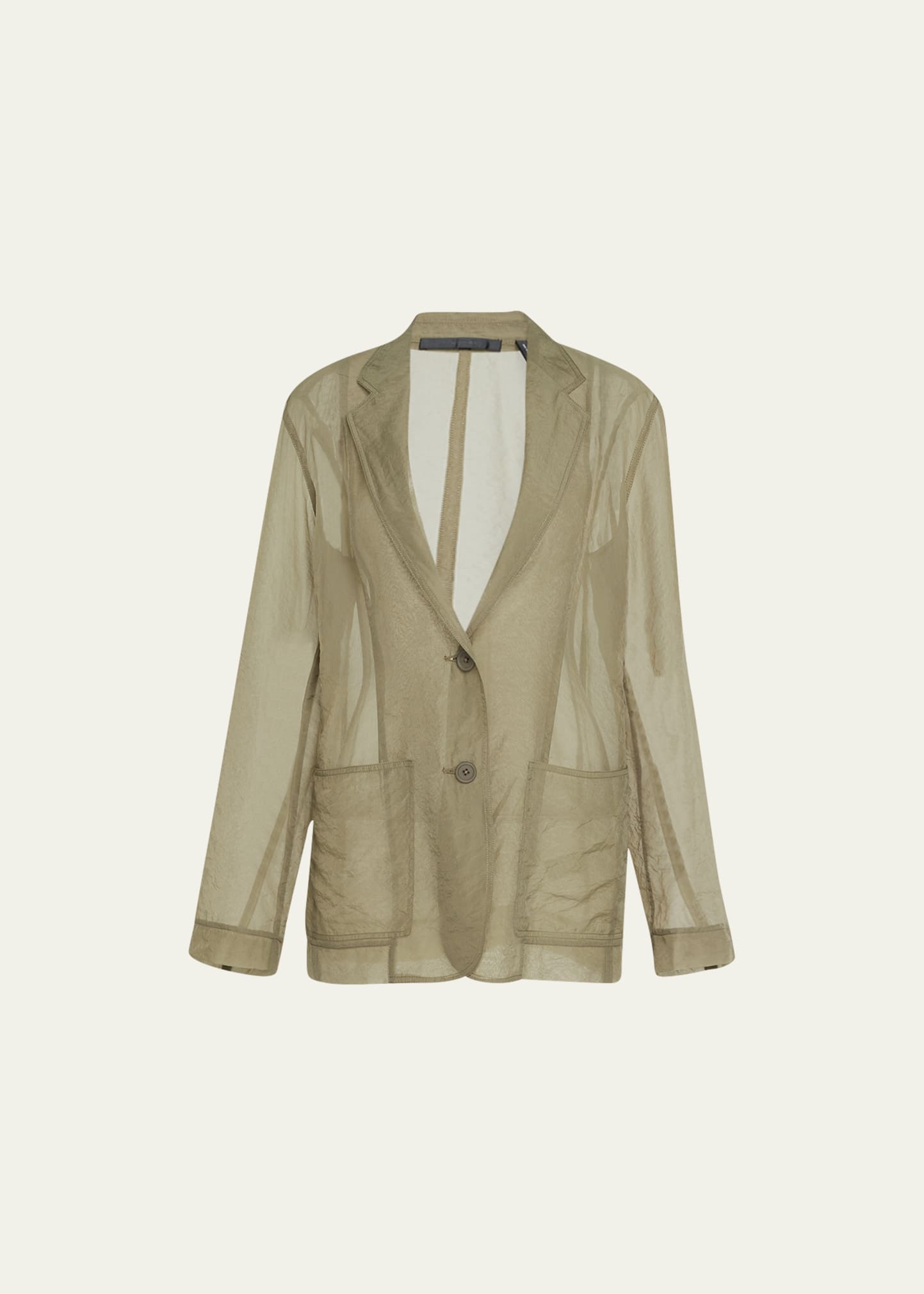 Sheer blazer on sale