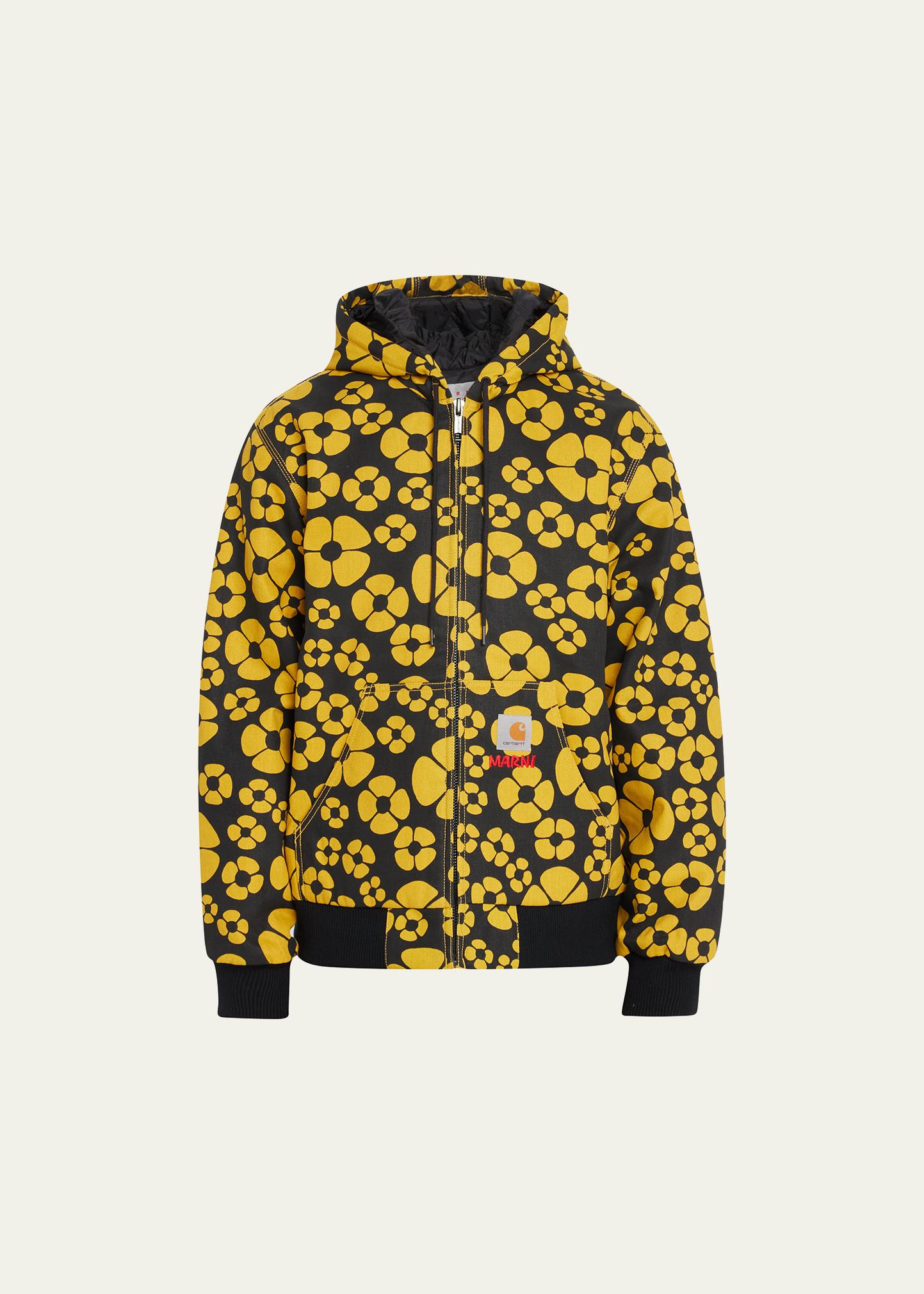 Marni x Carhartt WIP Men's Clover-Print Hooded Jacket - Bergdorf