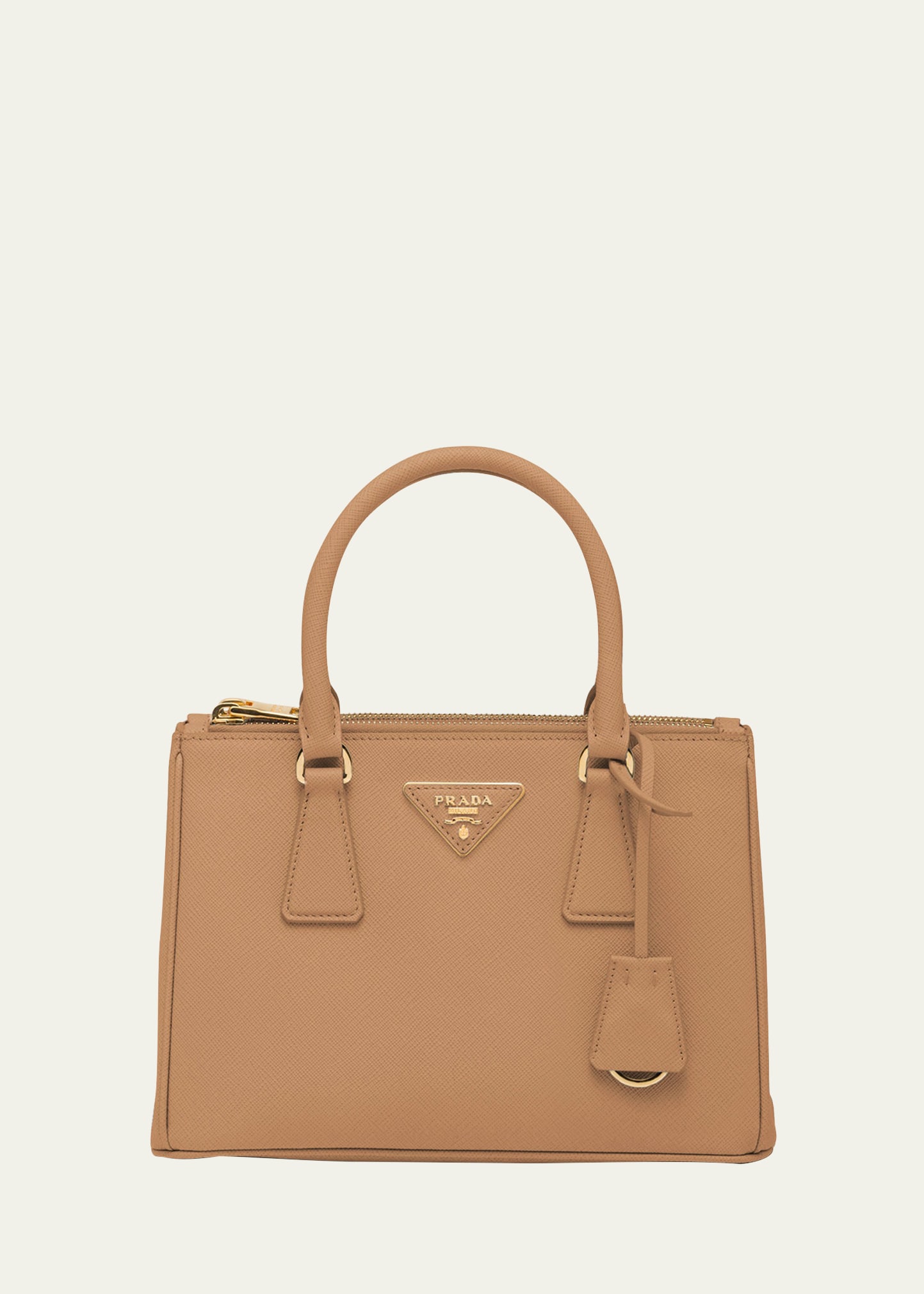 Prada Mini Saffiano Promenade Bag, White (Talco) - Bergdorf Goodman