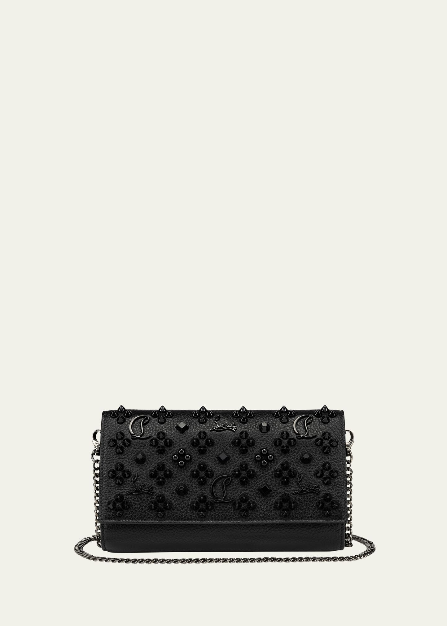 財布・小物その他 Christian Louboutin Paloma On A Chain Wallet Paloma - Chain wallet - Grained calf leather and spikes